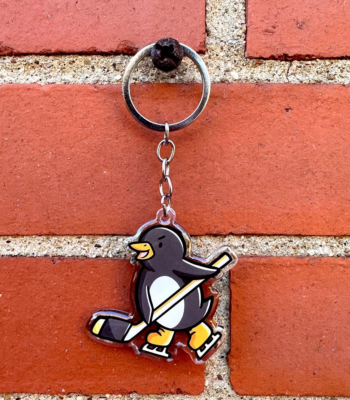 Pittsburgh Hockey Penguin Keychain