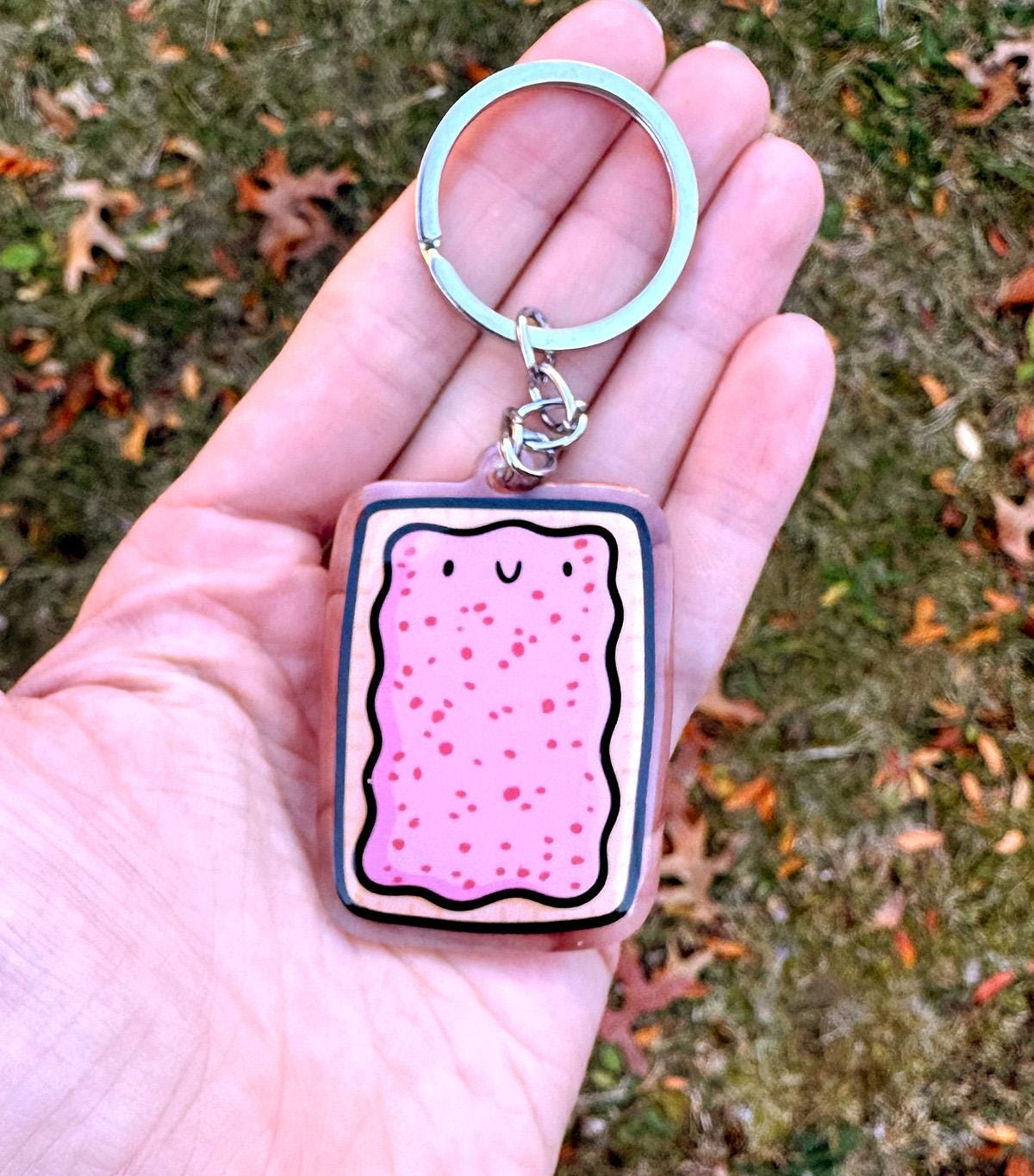 Toaster Pastry Keychain (Cherry)