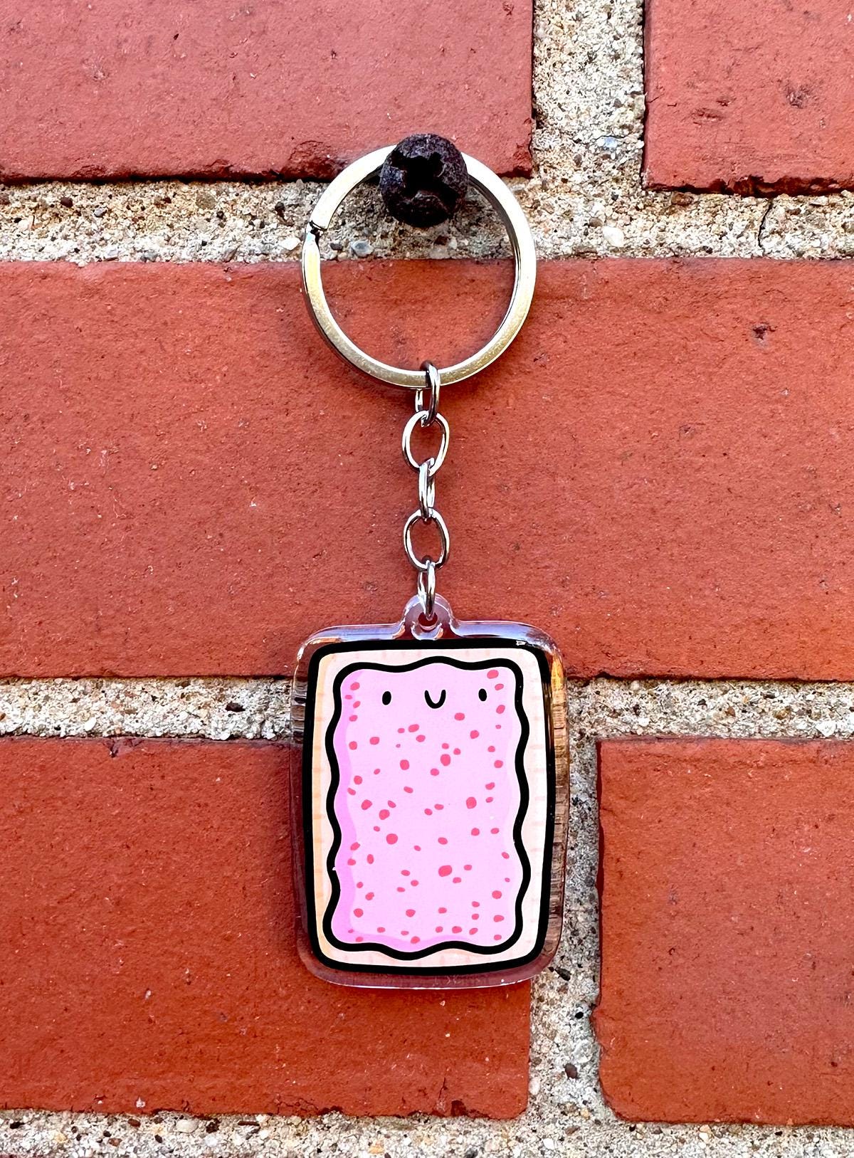 Toaster Pastry Keychain (Cherry)