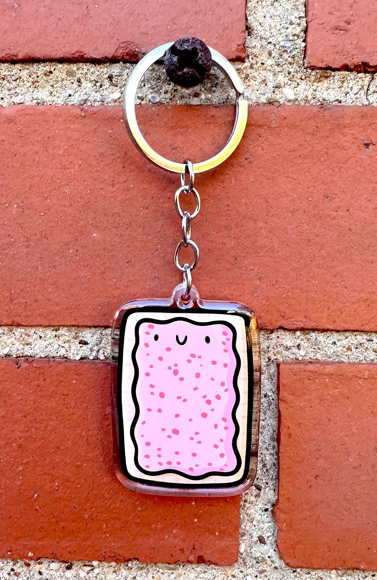 Toaster Pastry Keychain (Cherry)