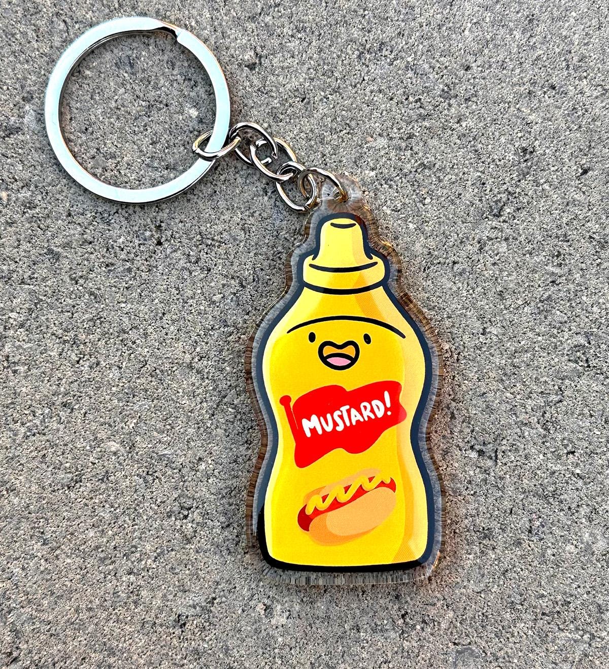 Mustard Keychain