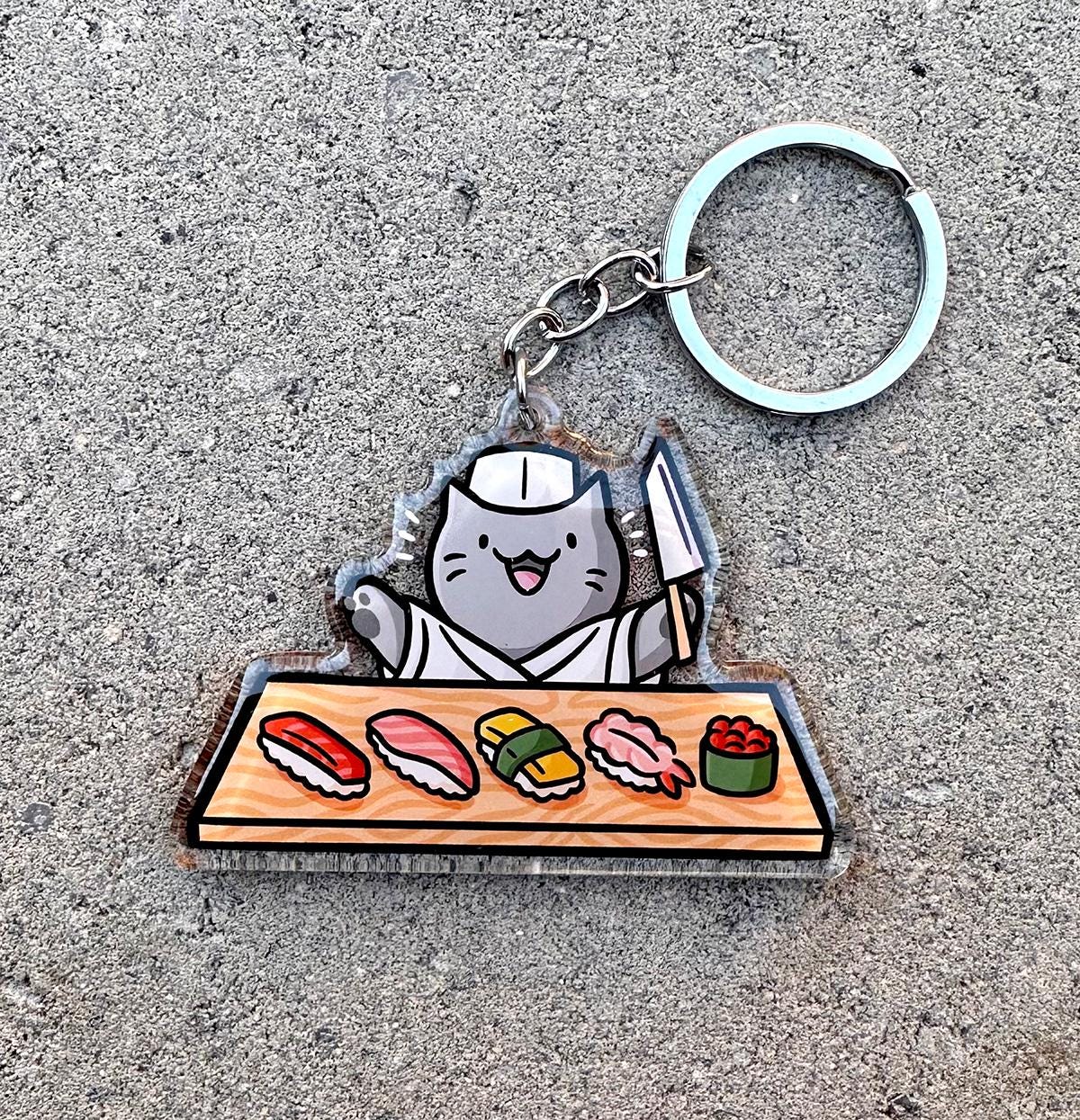 Sushi Chef Keychain