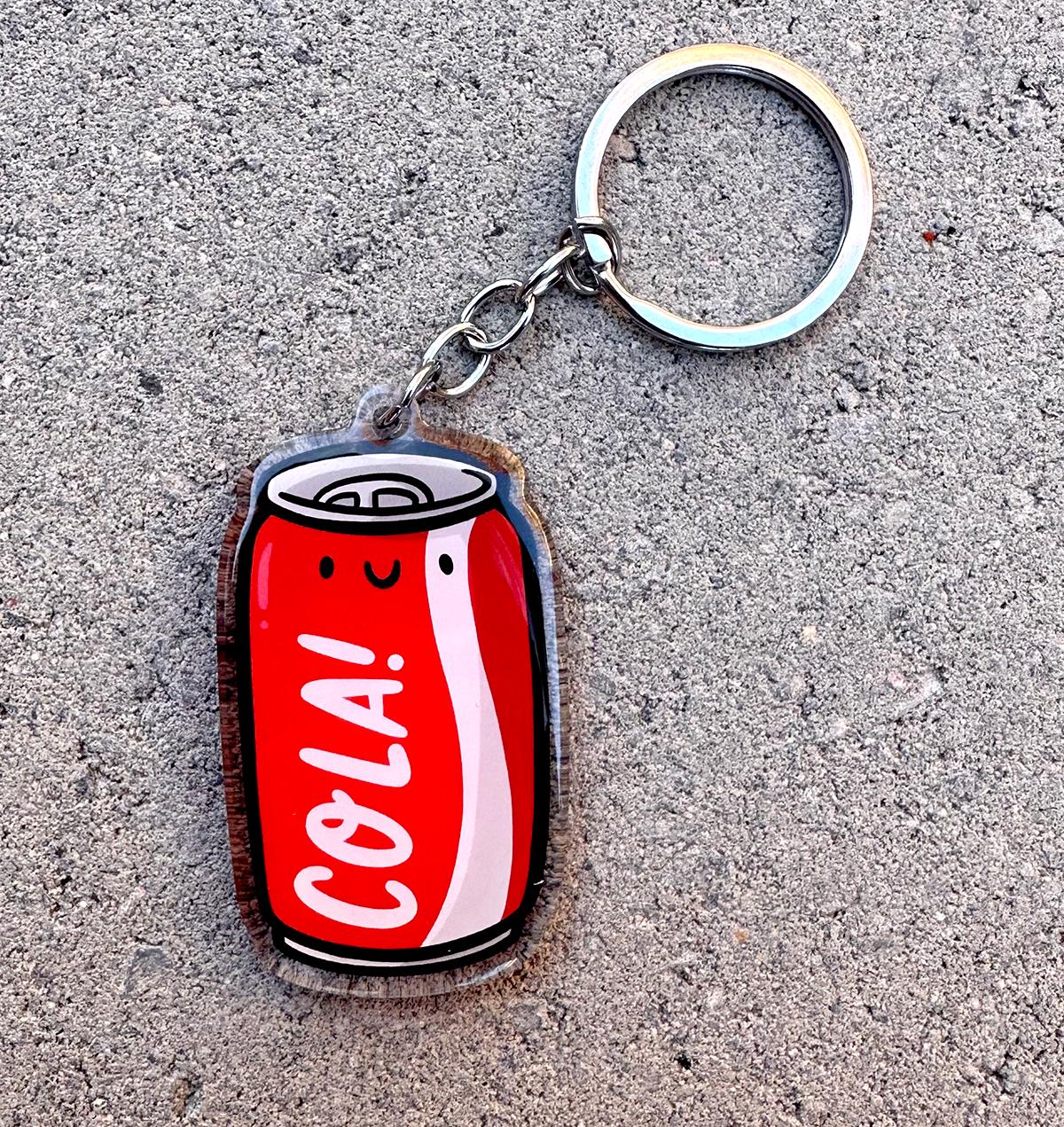 Cola Keychain