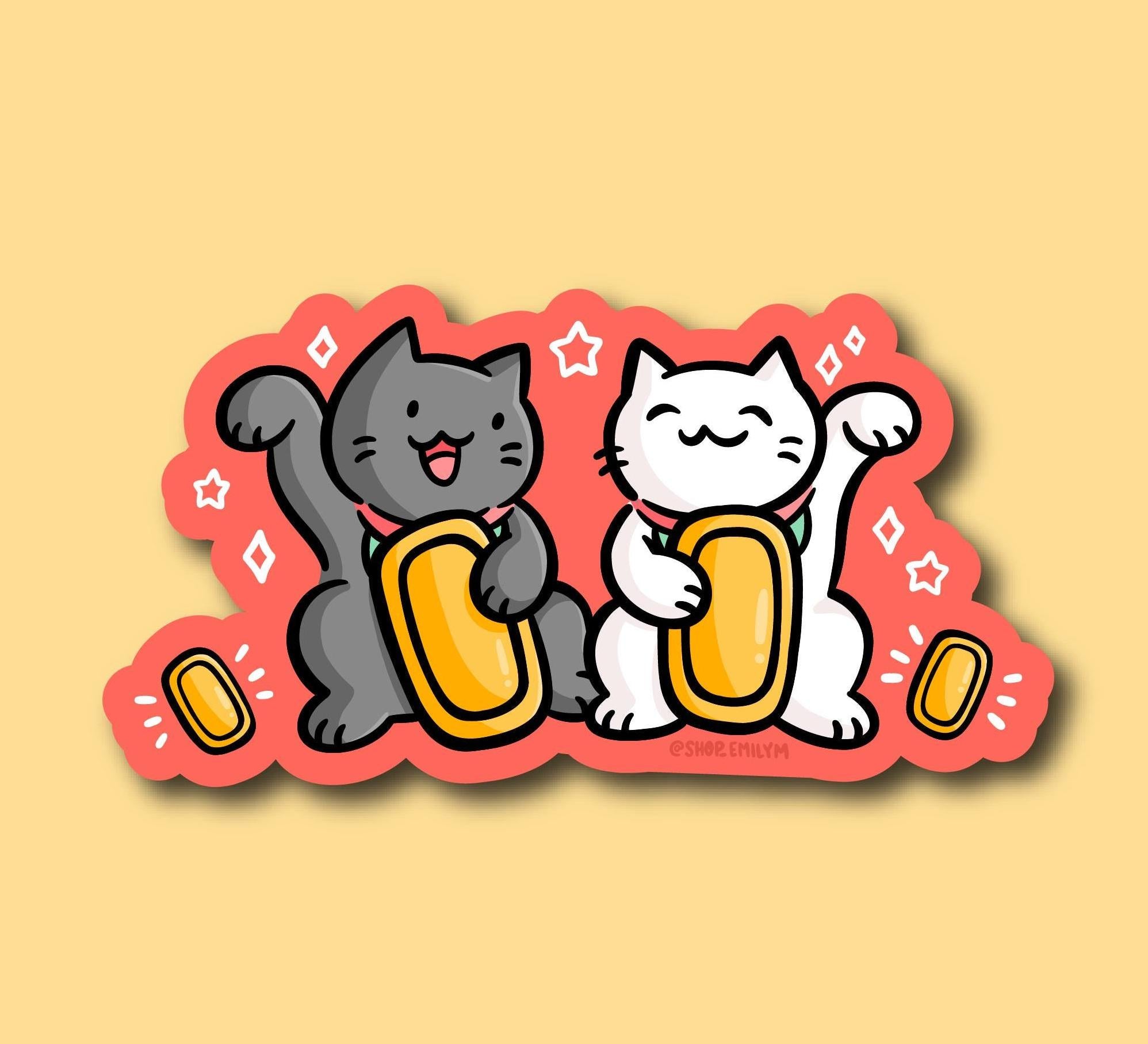 Lucky Cats Sticker