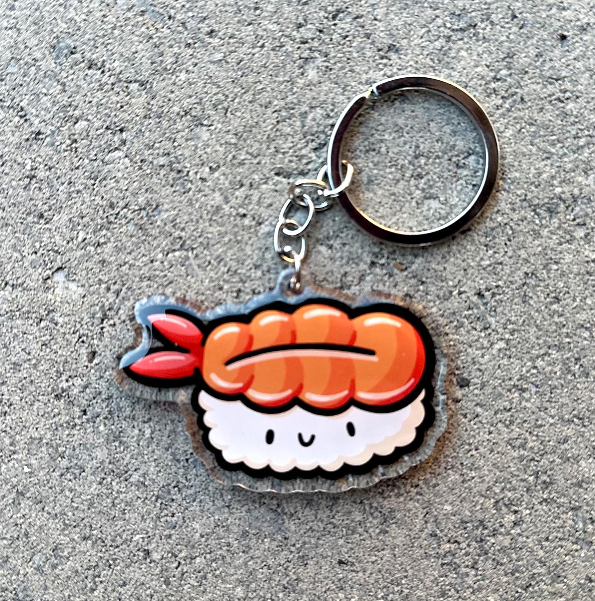 Shrimp Sushi Keychain