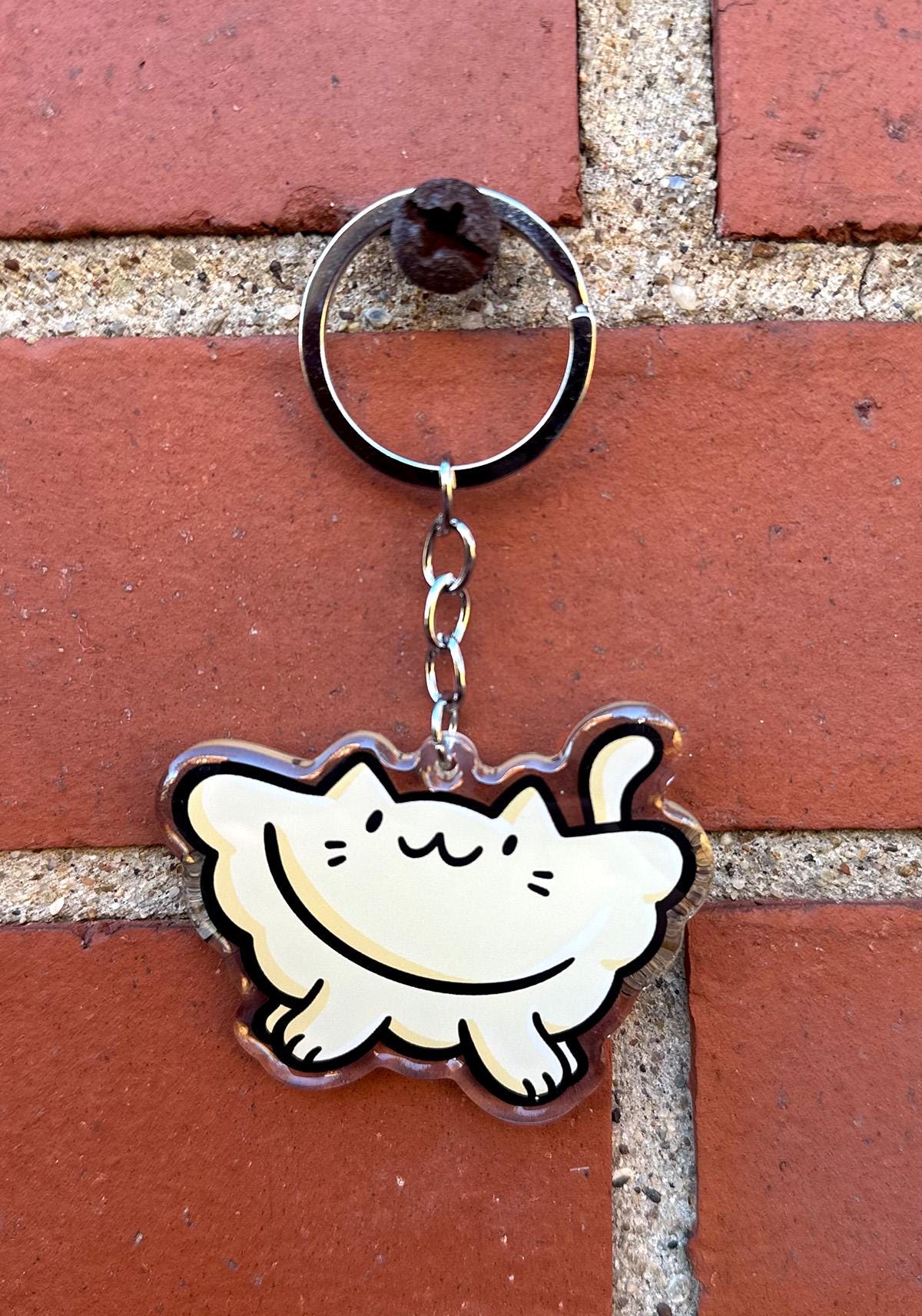 Pierogi Cat Keychain