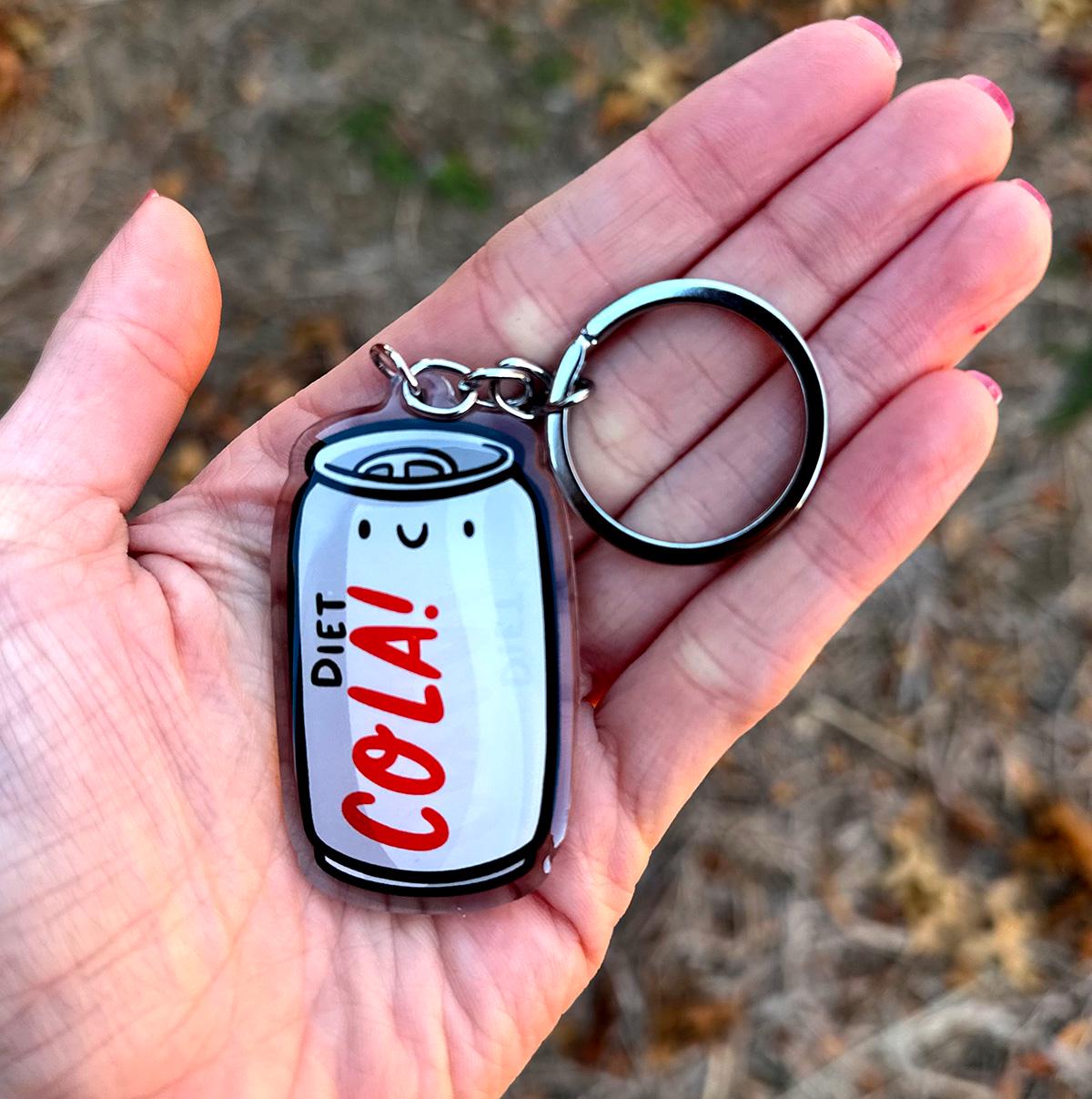 Diet Cola Keychain