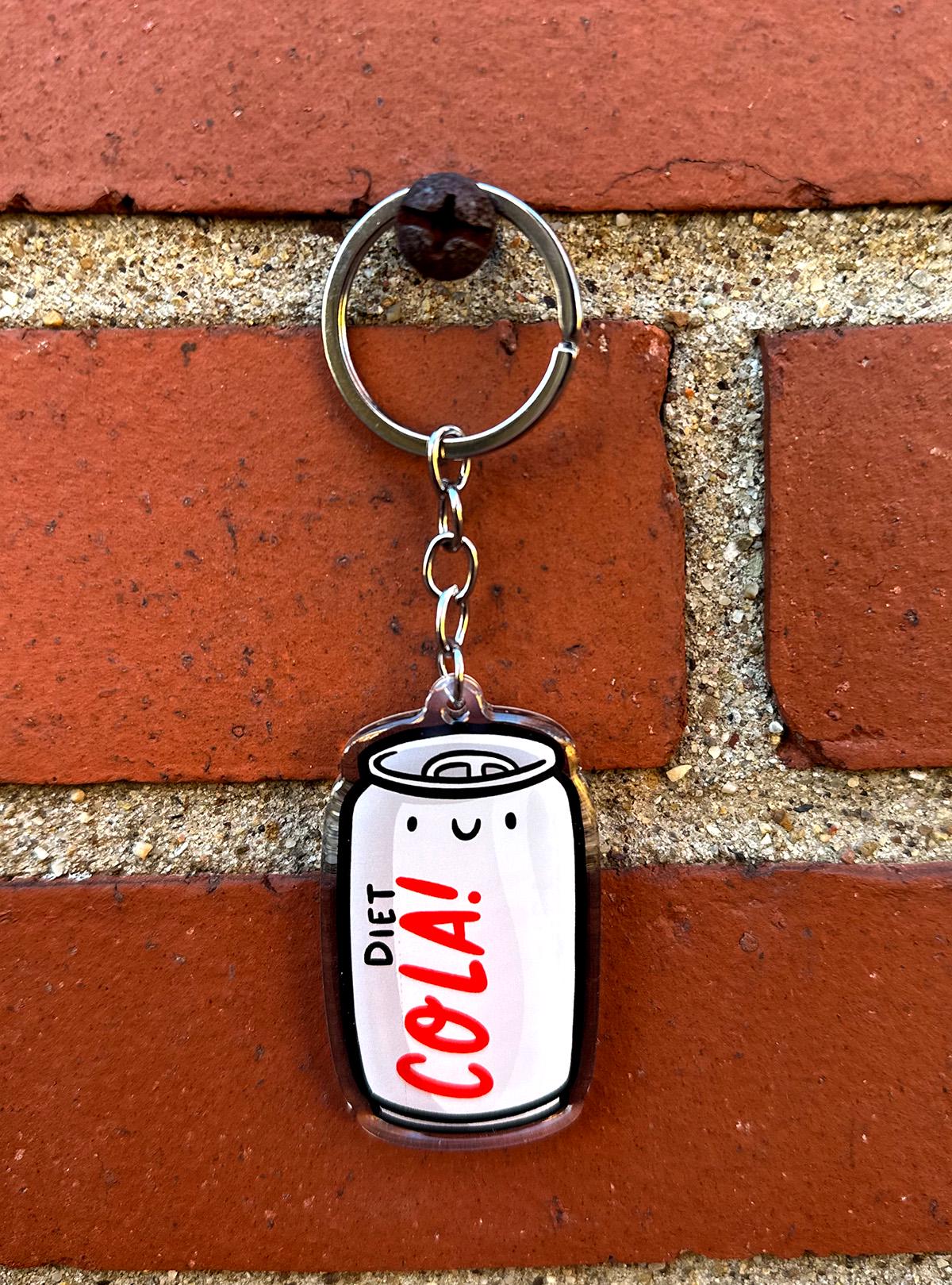 Diet Cola Keychain