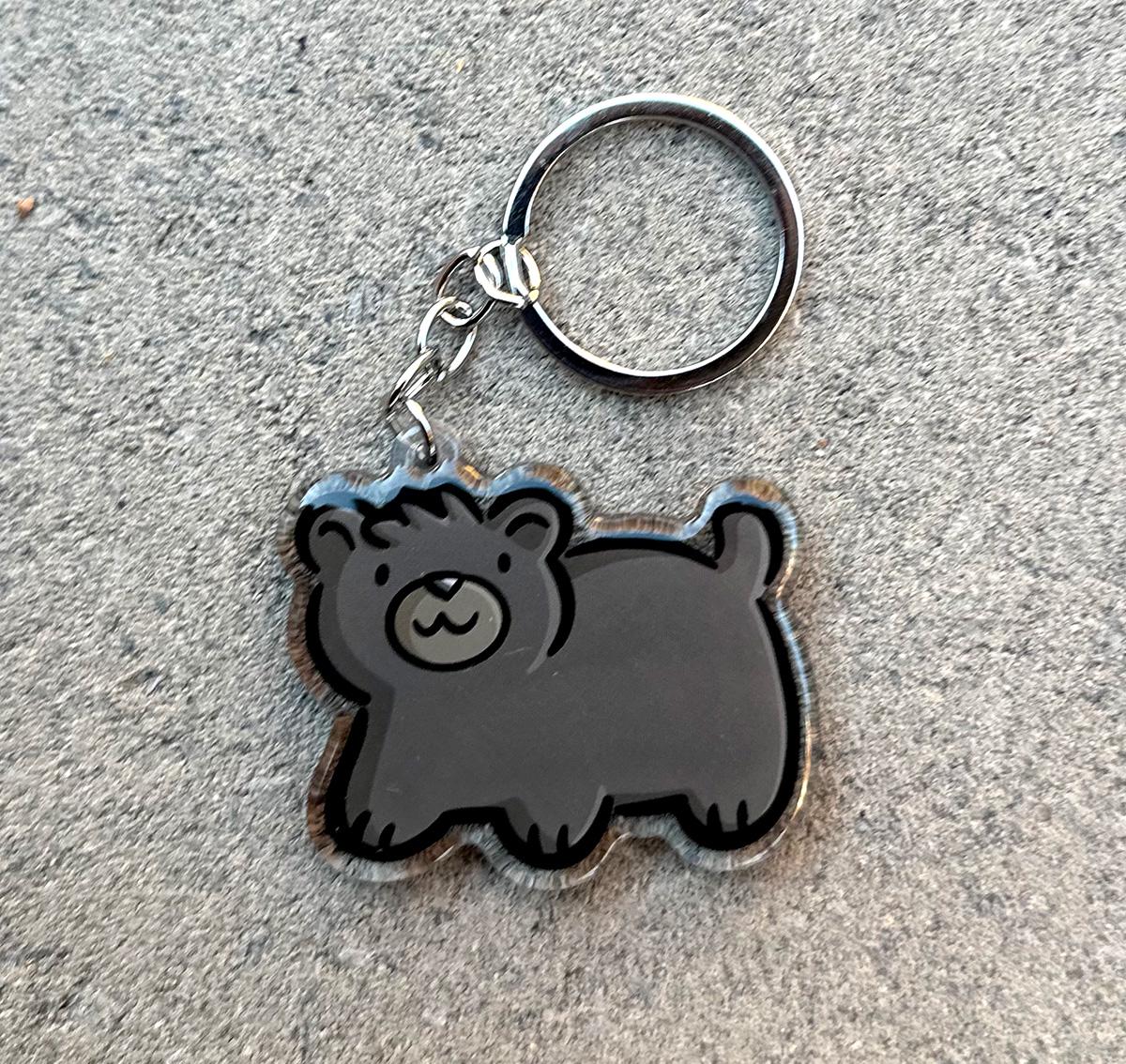 Black Bear Keychain