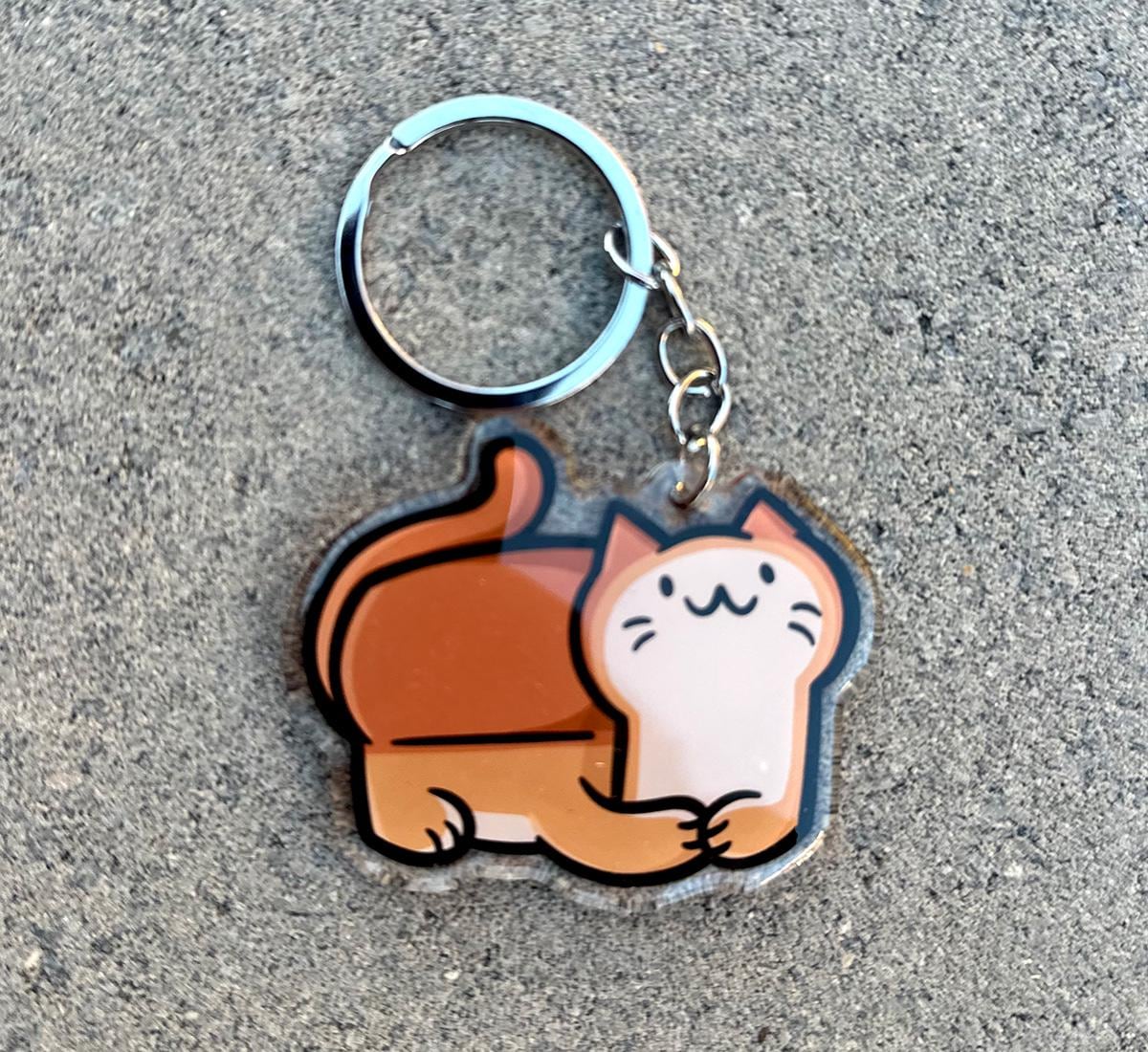 Bread Cat Keychain