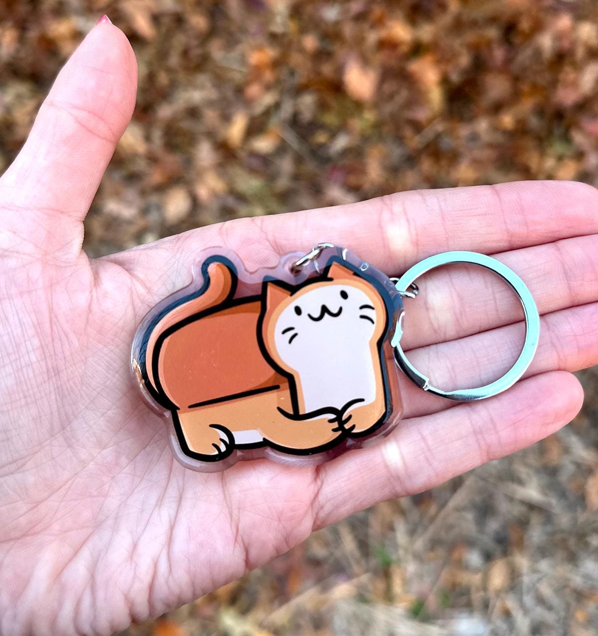 Bread Cat Keychain