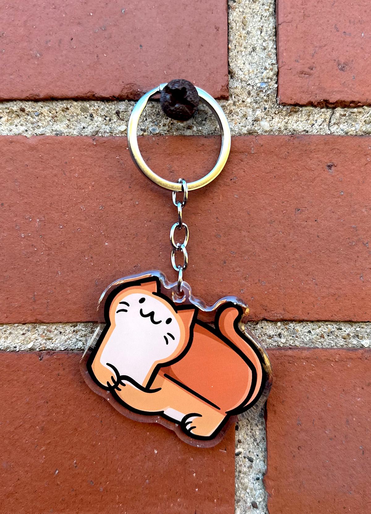 Bread Cat Keychain