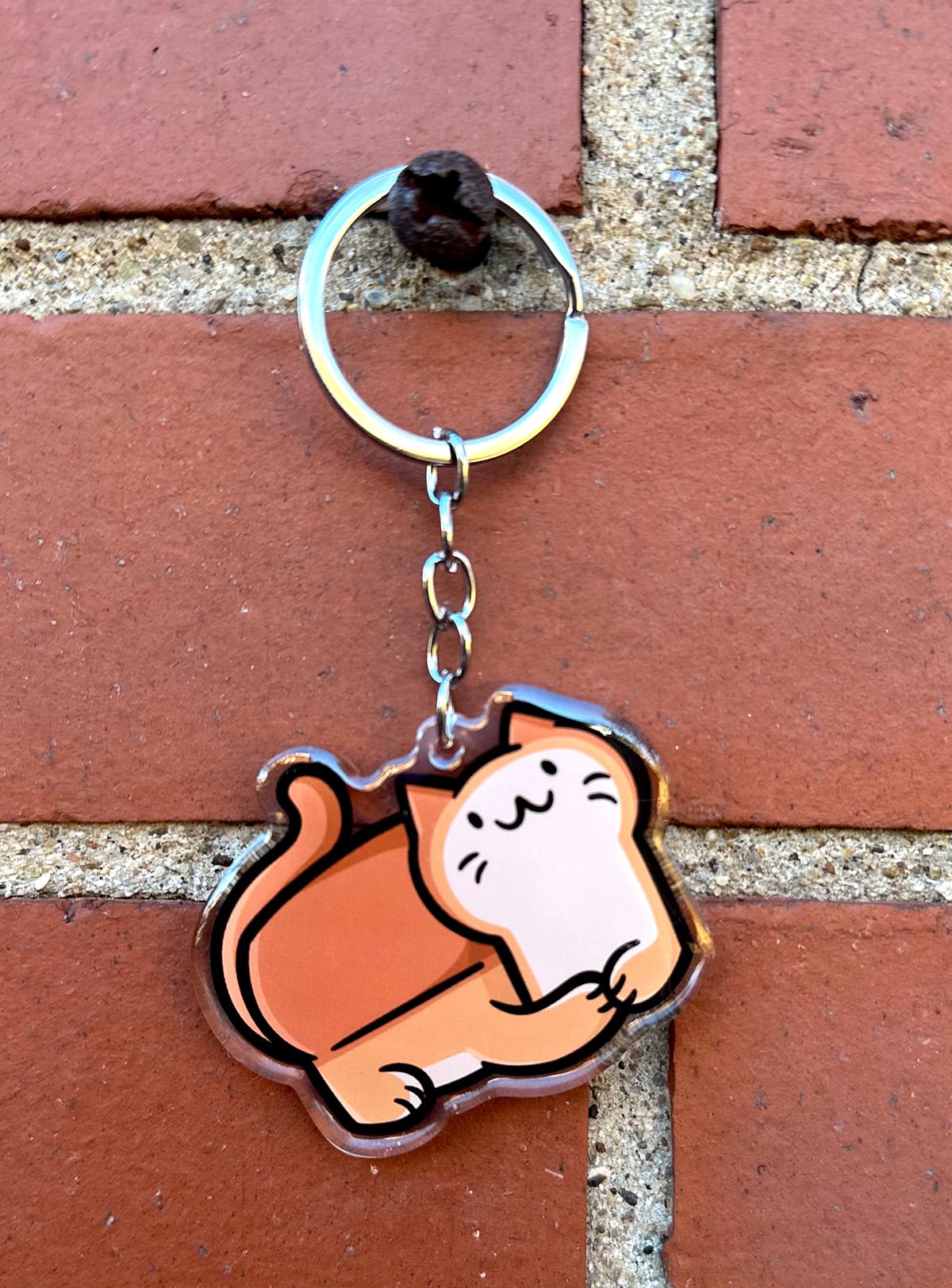 Bread Cat Keychain