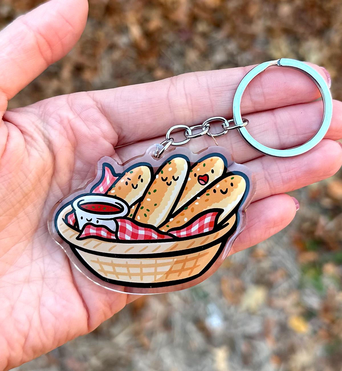 Breadsticks Keychain