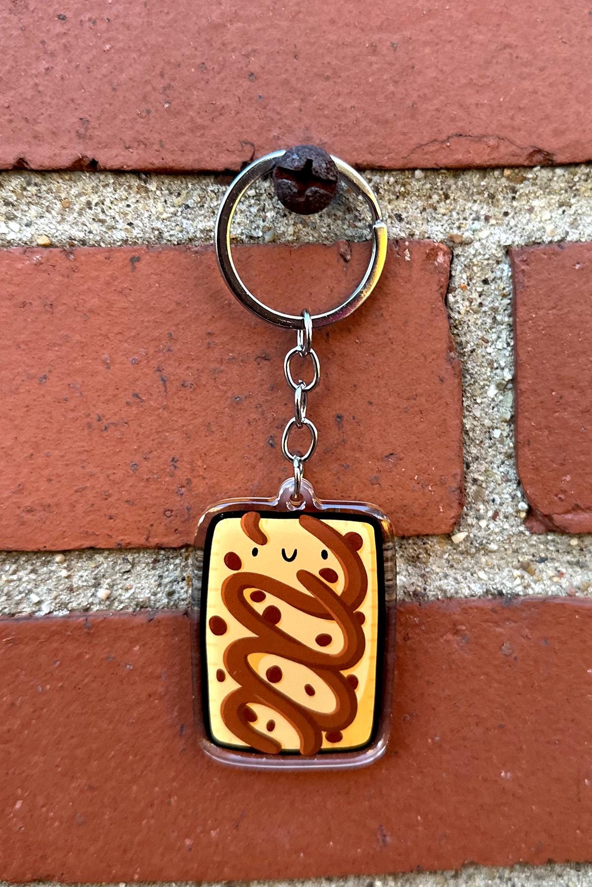 Toaster Pastry Keychain (Chocolate Chip)