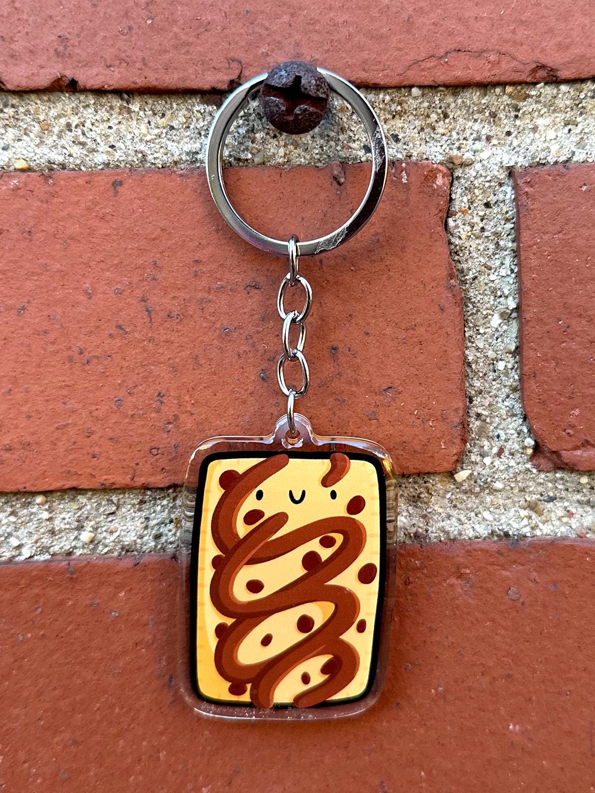 Toaster Pastry Keychain (Chocolate Chip)