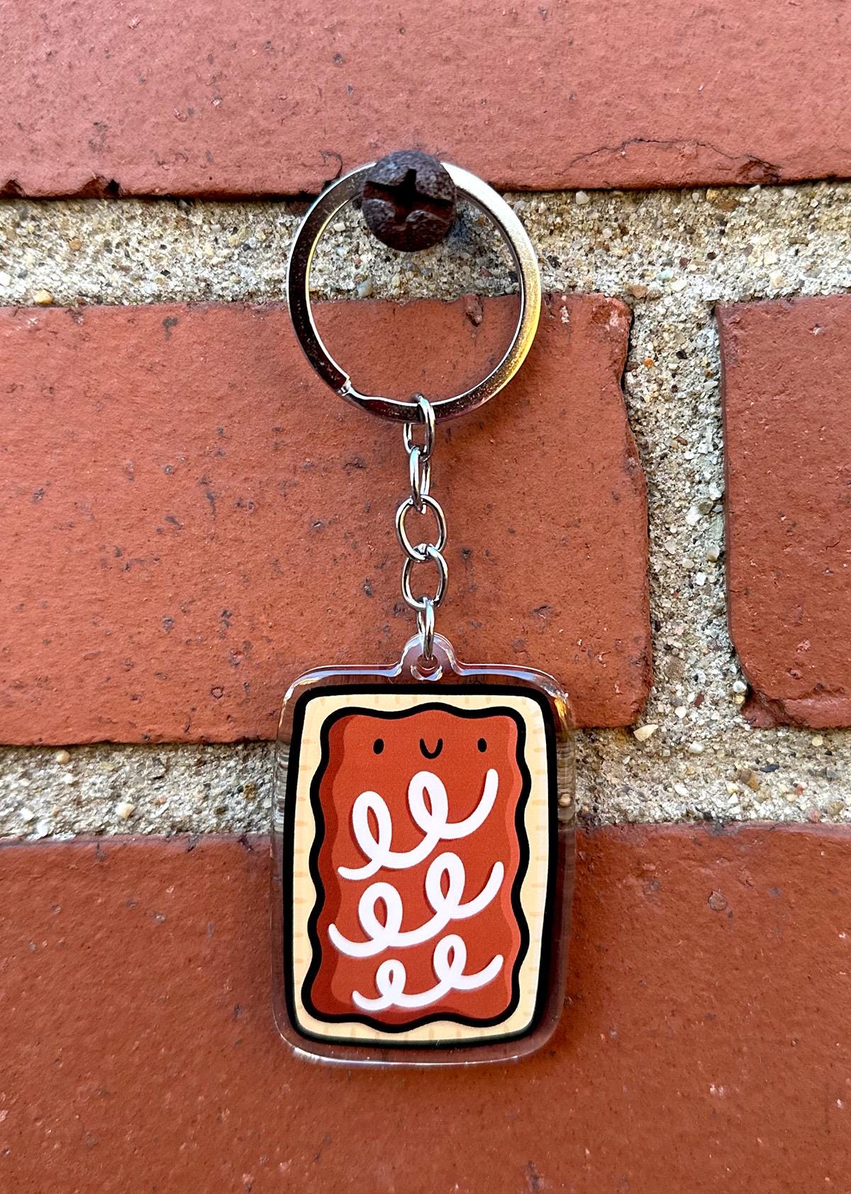 Toaster Pastry Keychain (Cookie Dough)