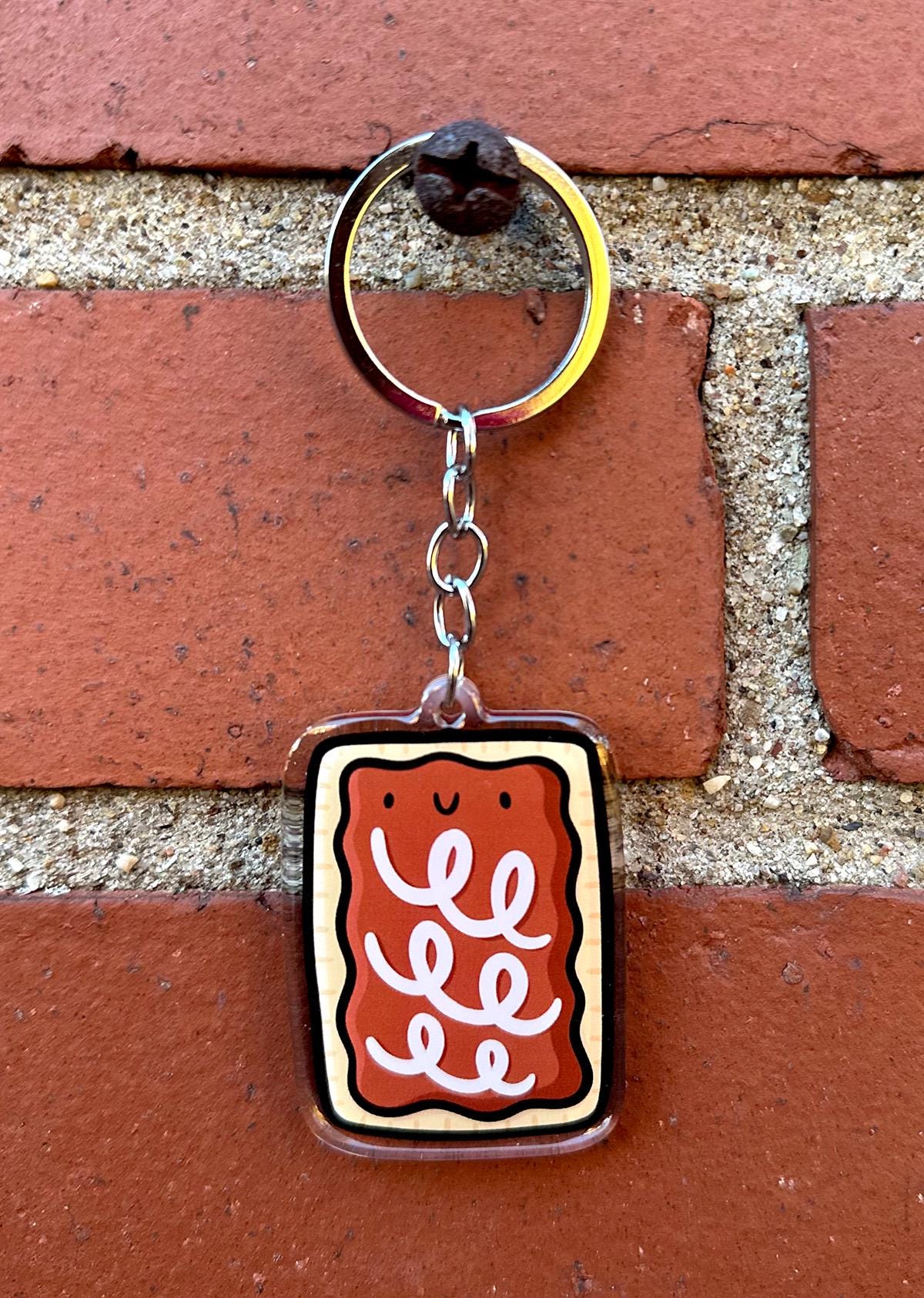 Toaster Pastry Keychain (Cookie Dough)