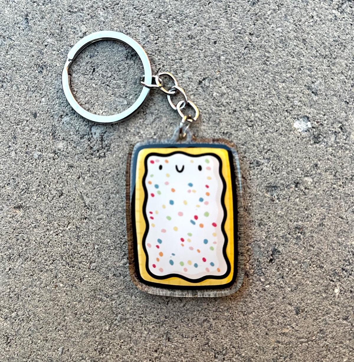 Toaster Pastry Keychain (Blueberry)