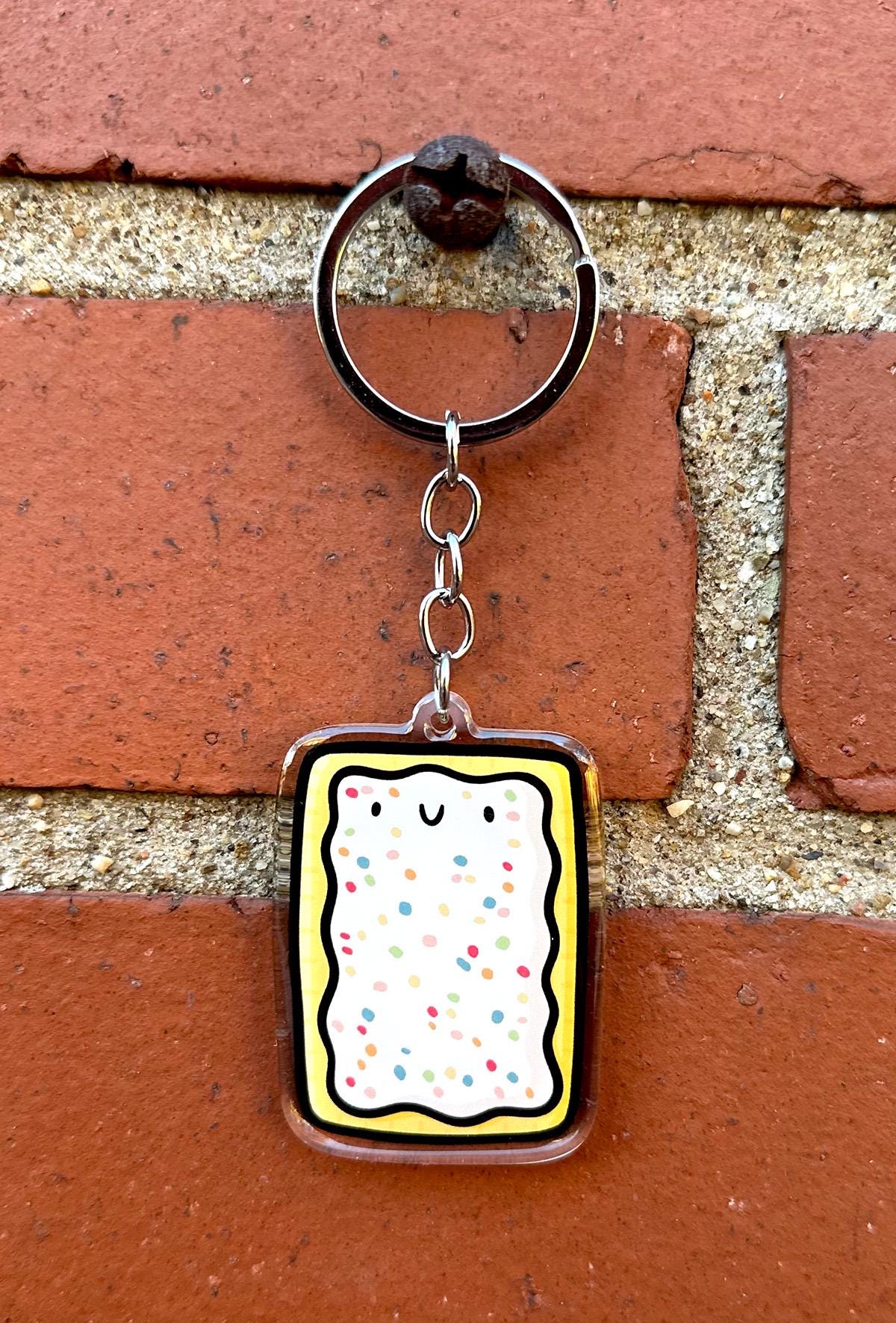 Toaster Pastry Keychain (Blueberry)