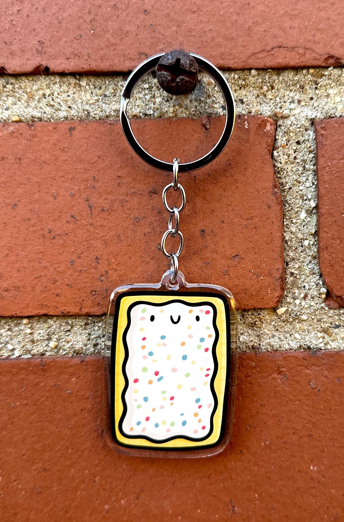 Toaster Pastry Keychain (Blueberry)