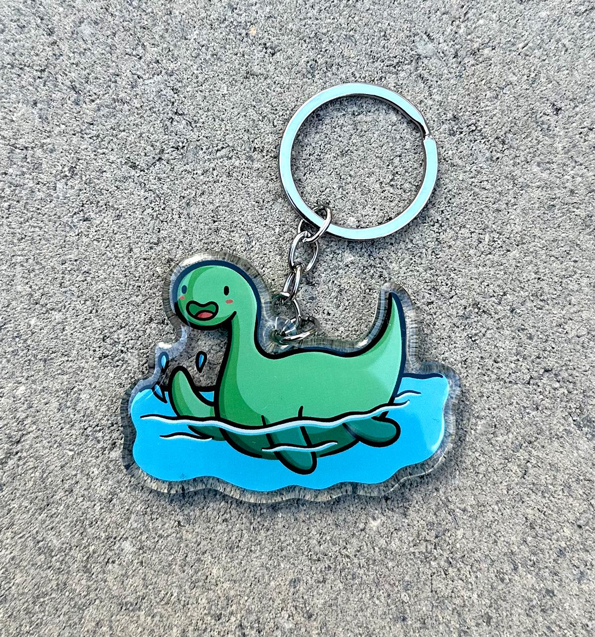 Loch Ness Monster Keychain