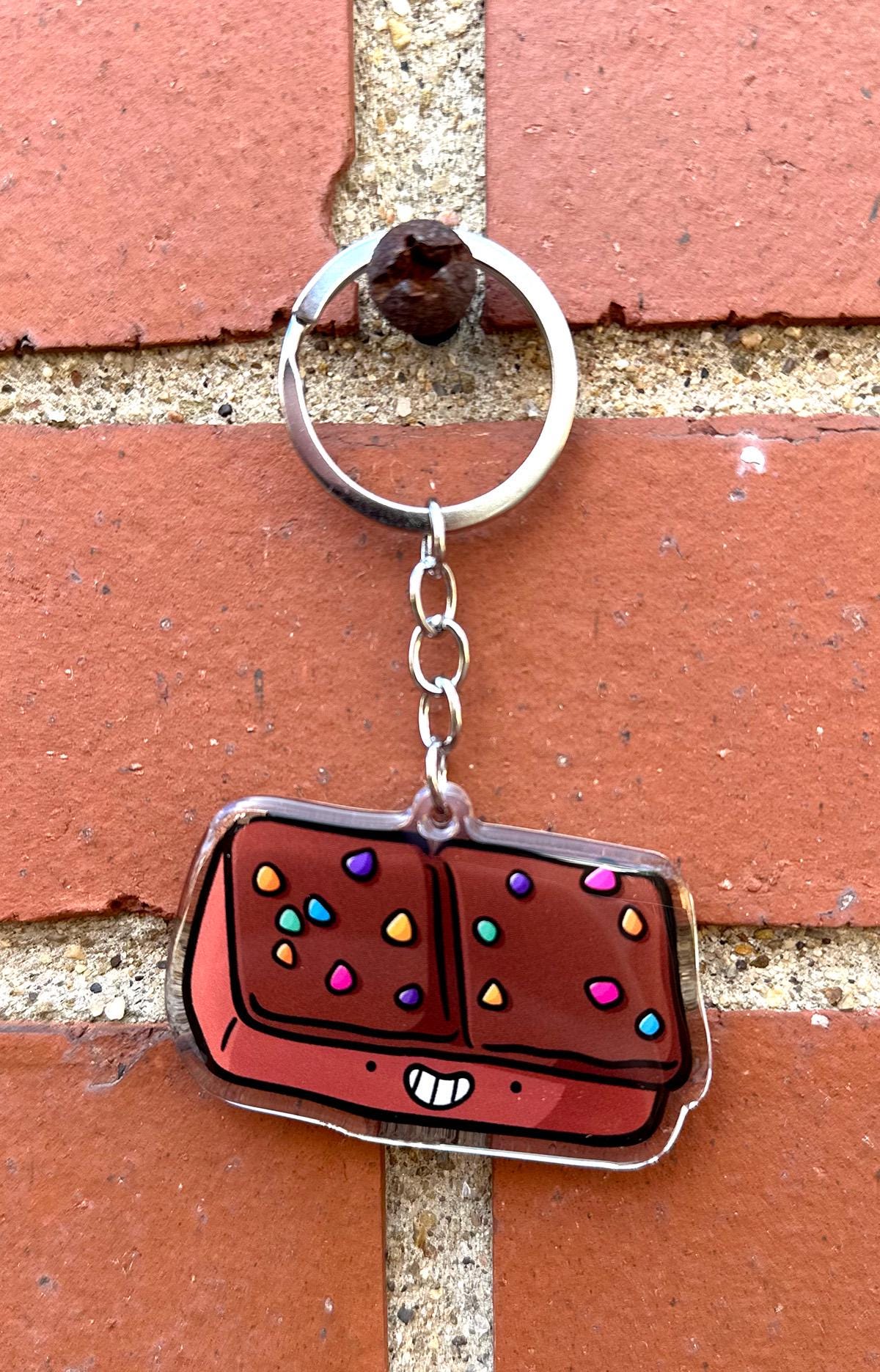 Outer Space Brownie Keychain