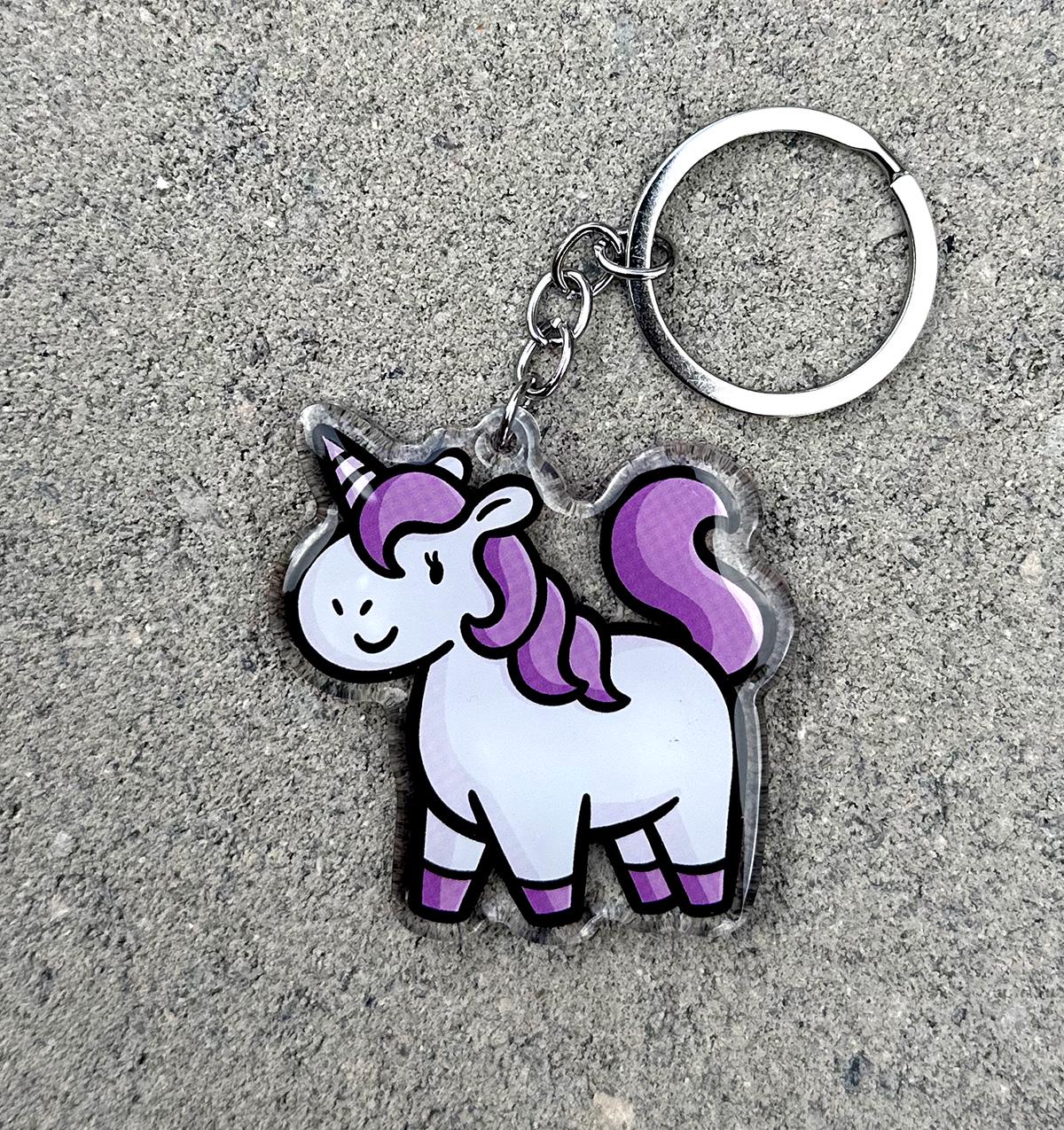 Unicorn Keychain