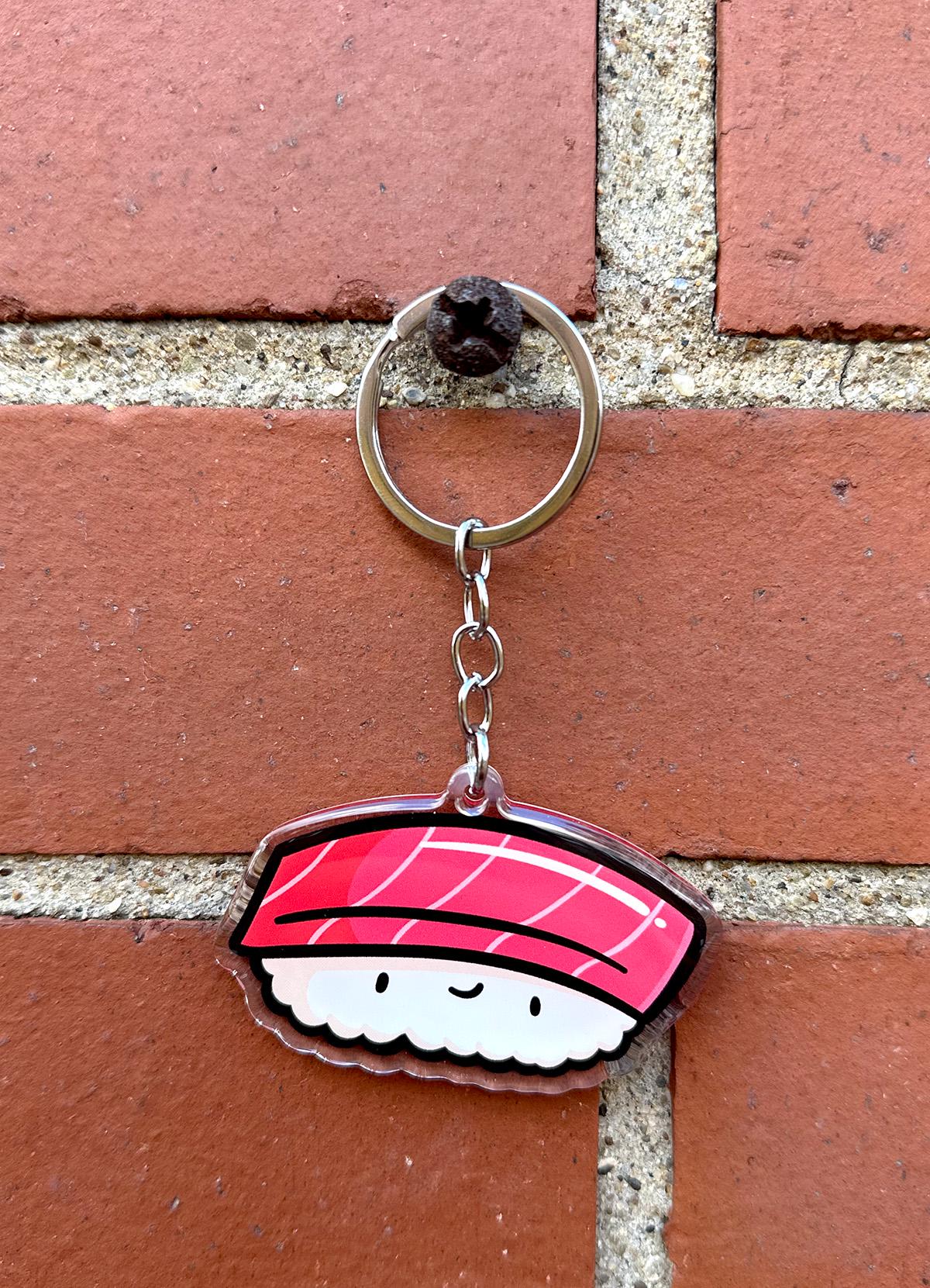 Tuna Sushi Keychain