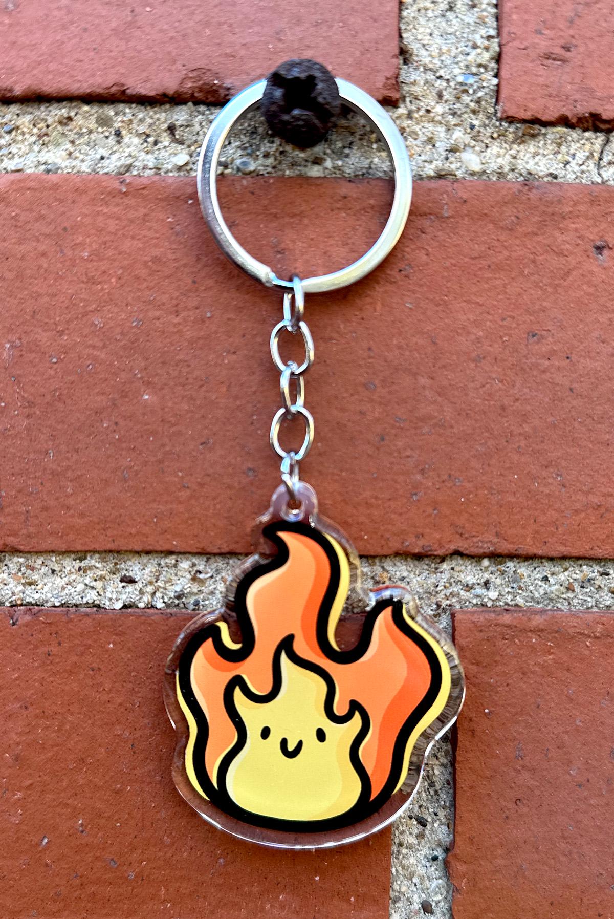 Flame Keychain