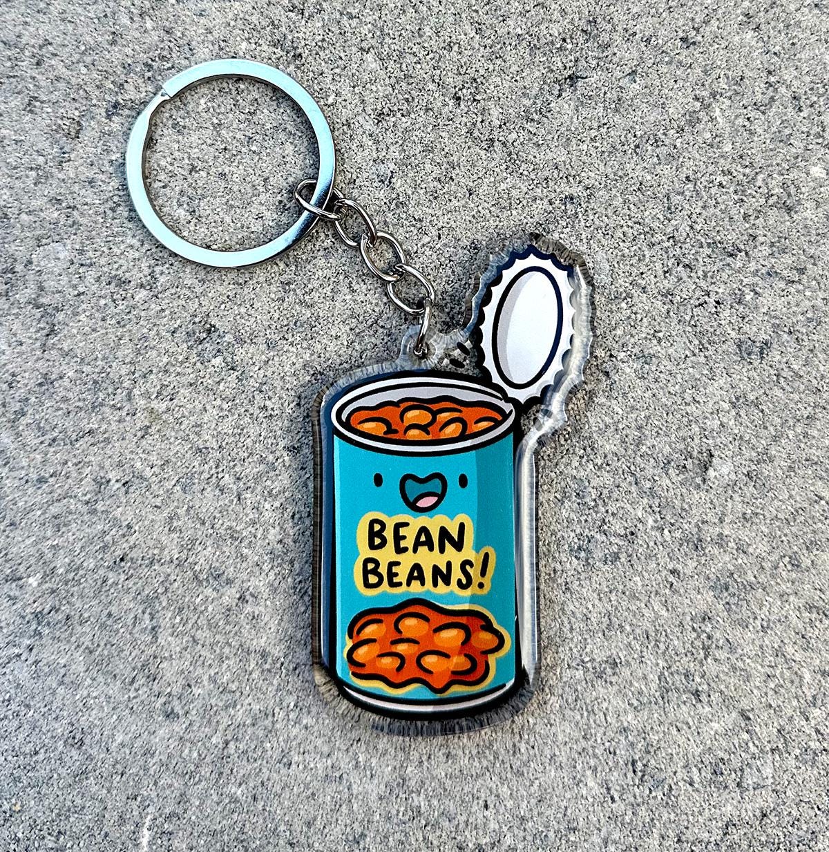 Can of Beans Keychain