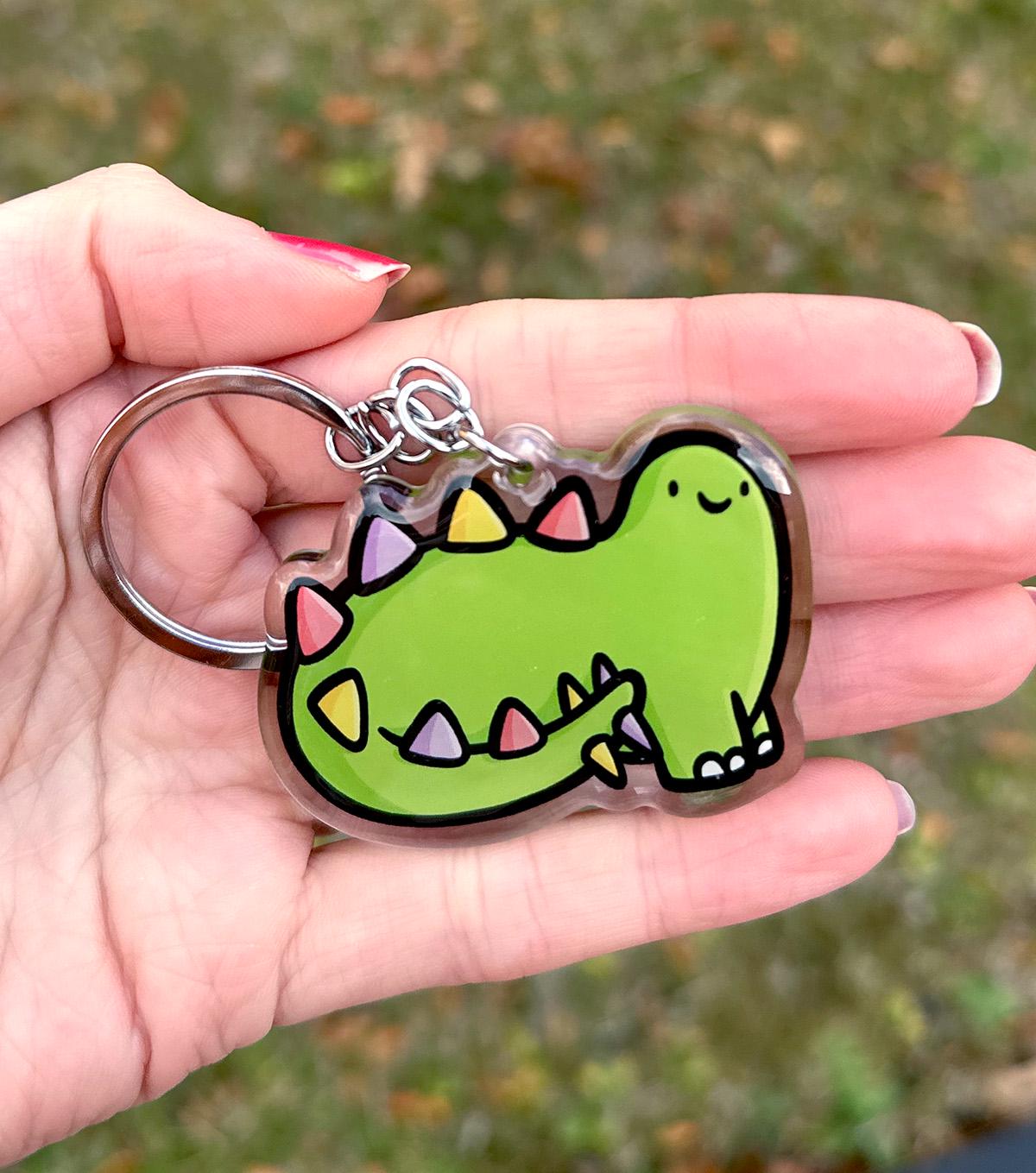 Stegosaurus Keychain