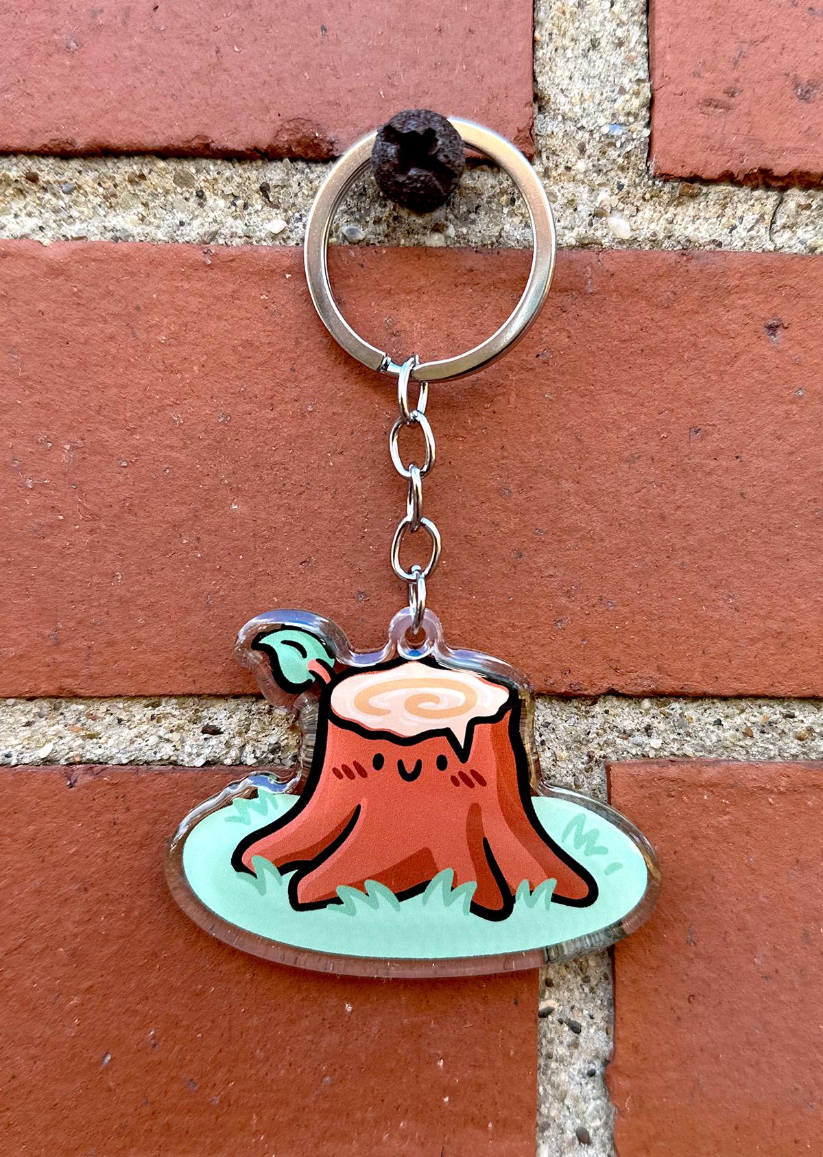 Tree Stump Keychain