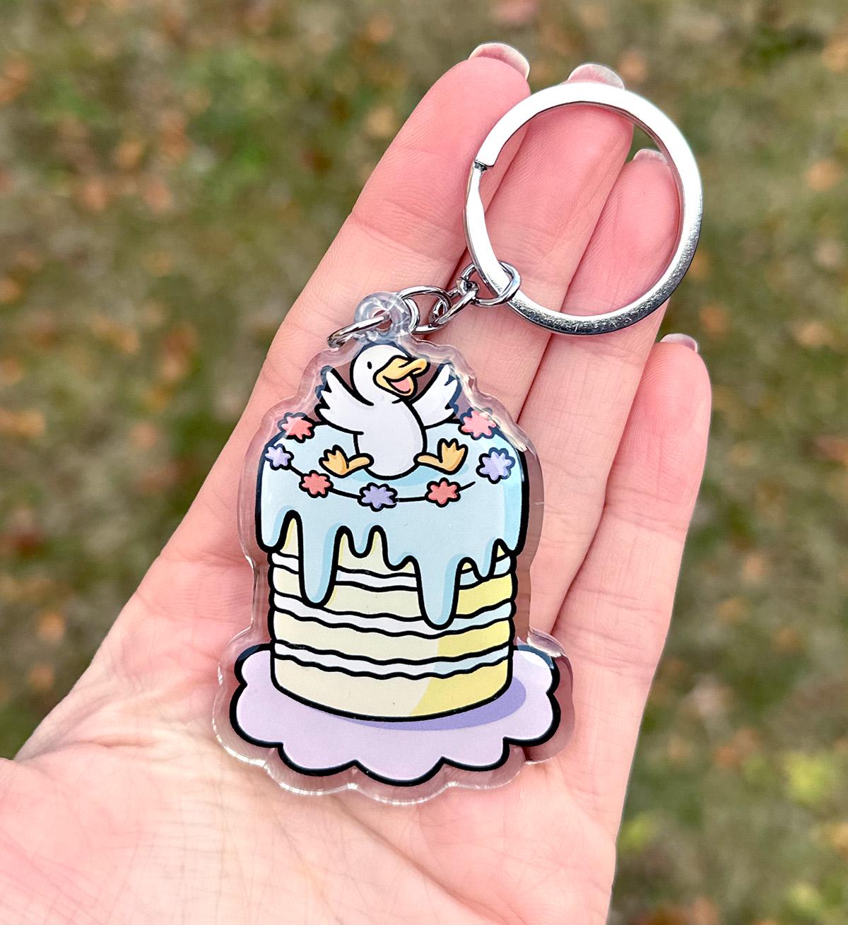 Duck Cake Keychain