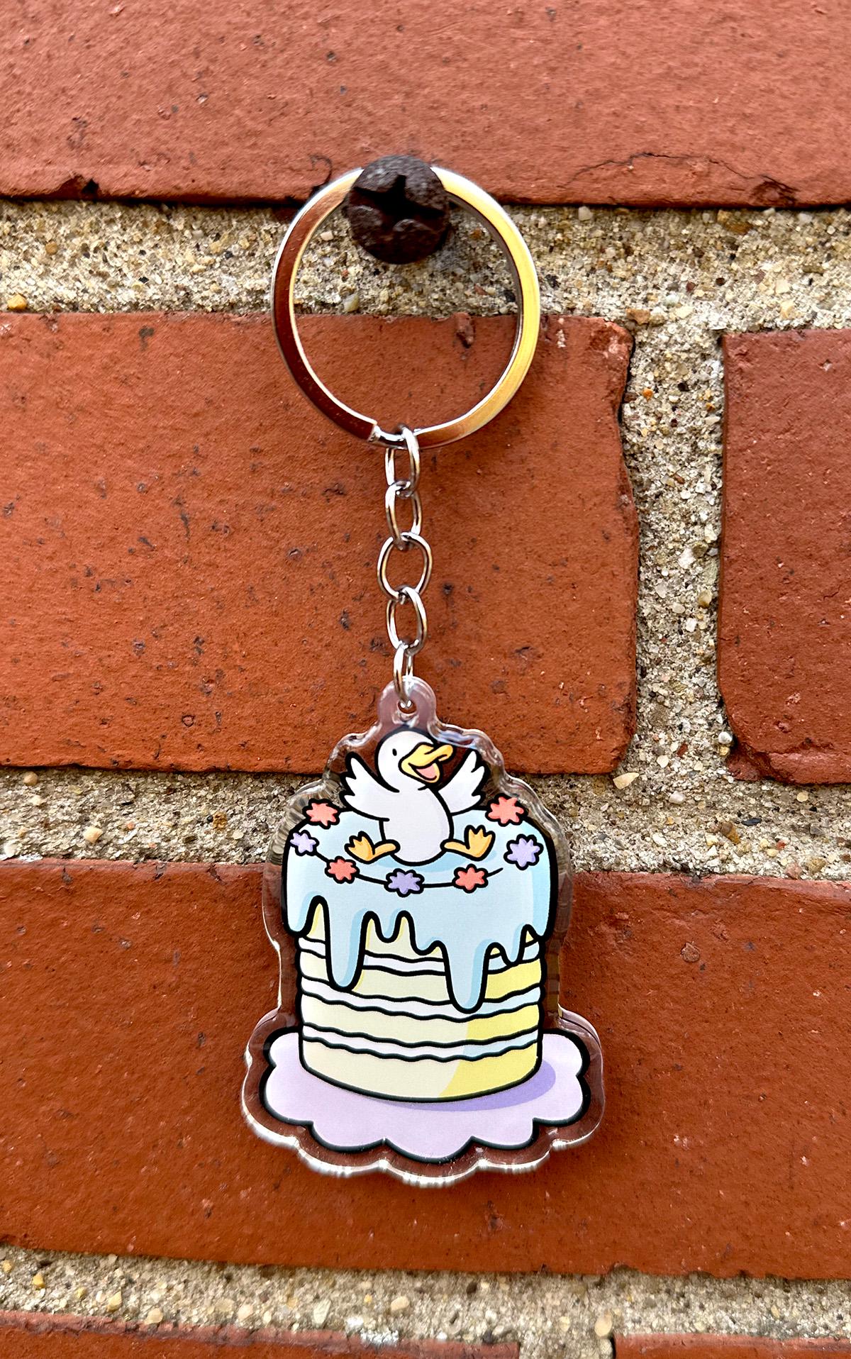 Duck Cake Keychain