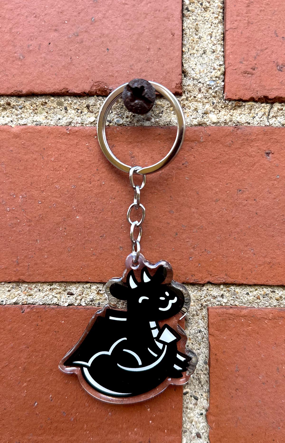 Black Dragon Keychain