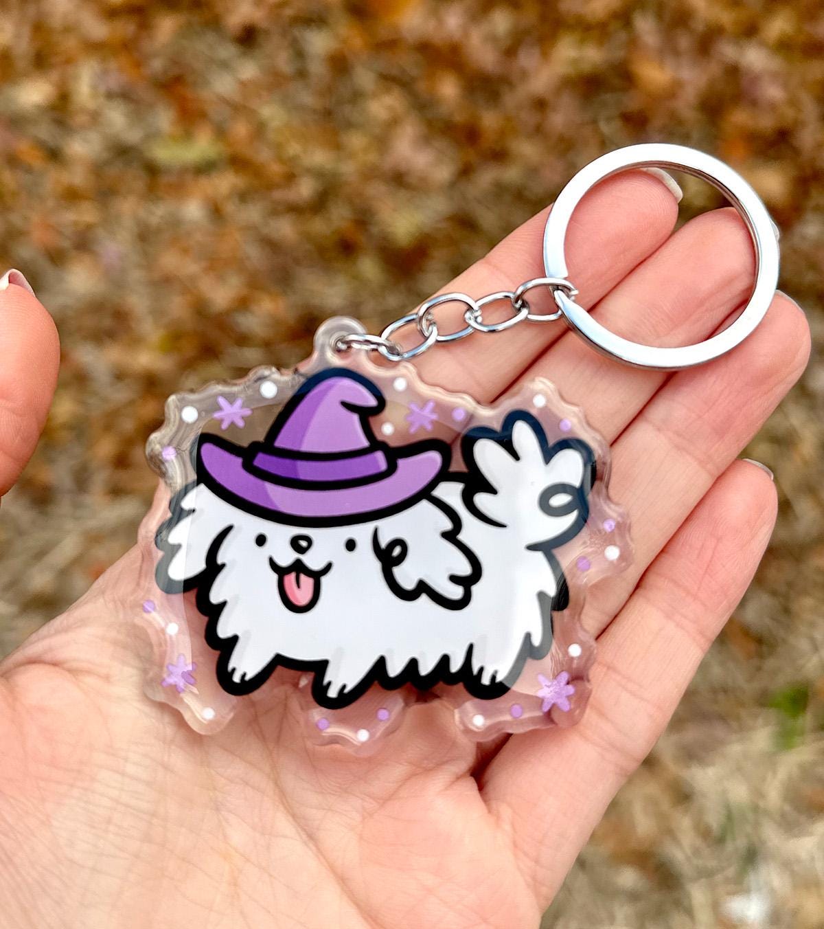 Witch Dog Keychain