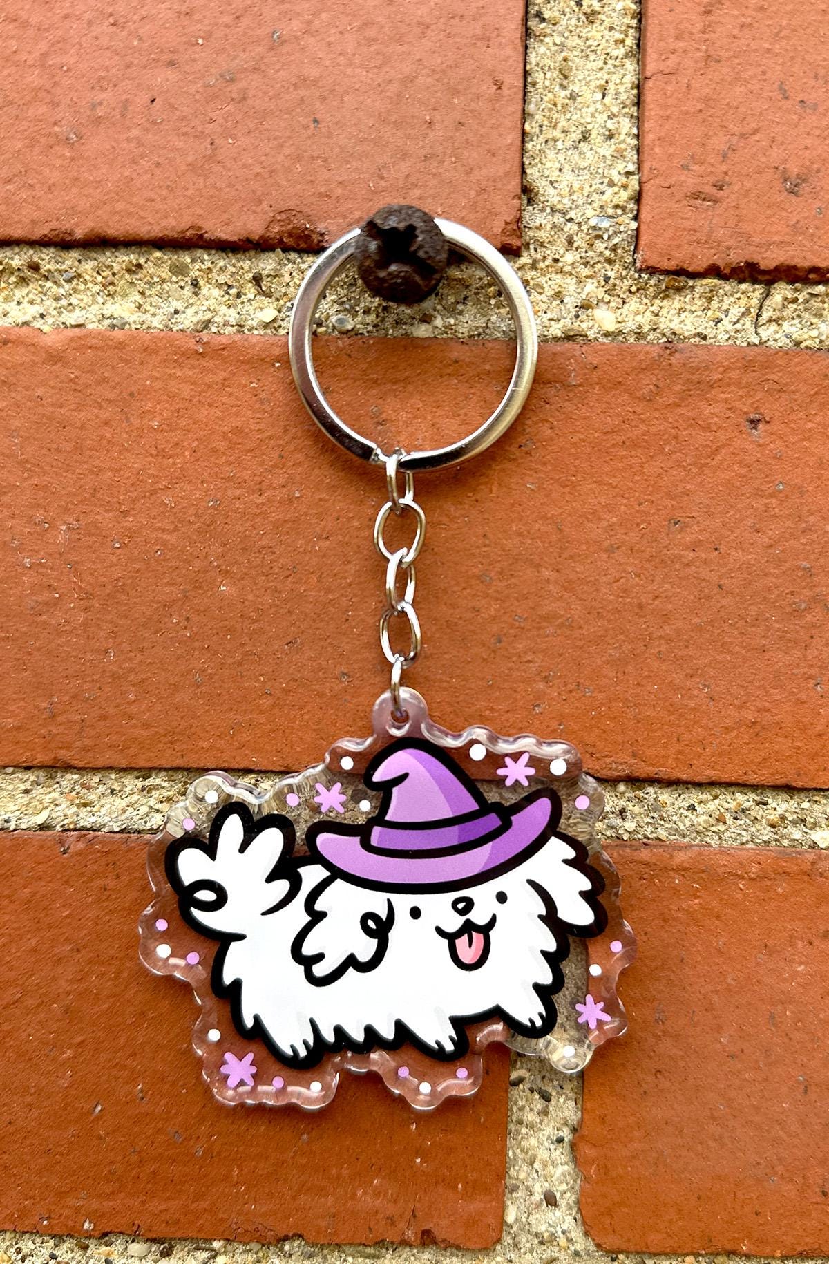 Witch Dog Keychain