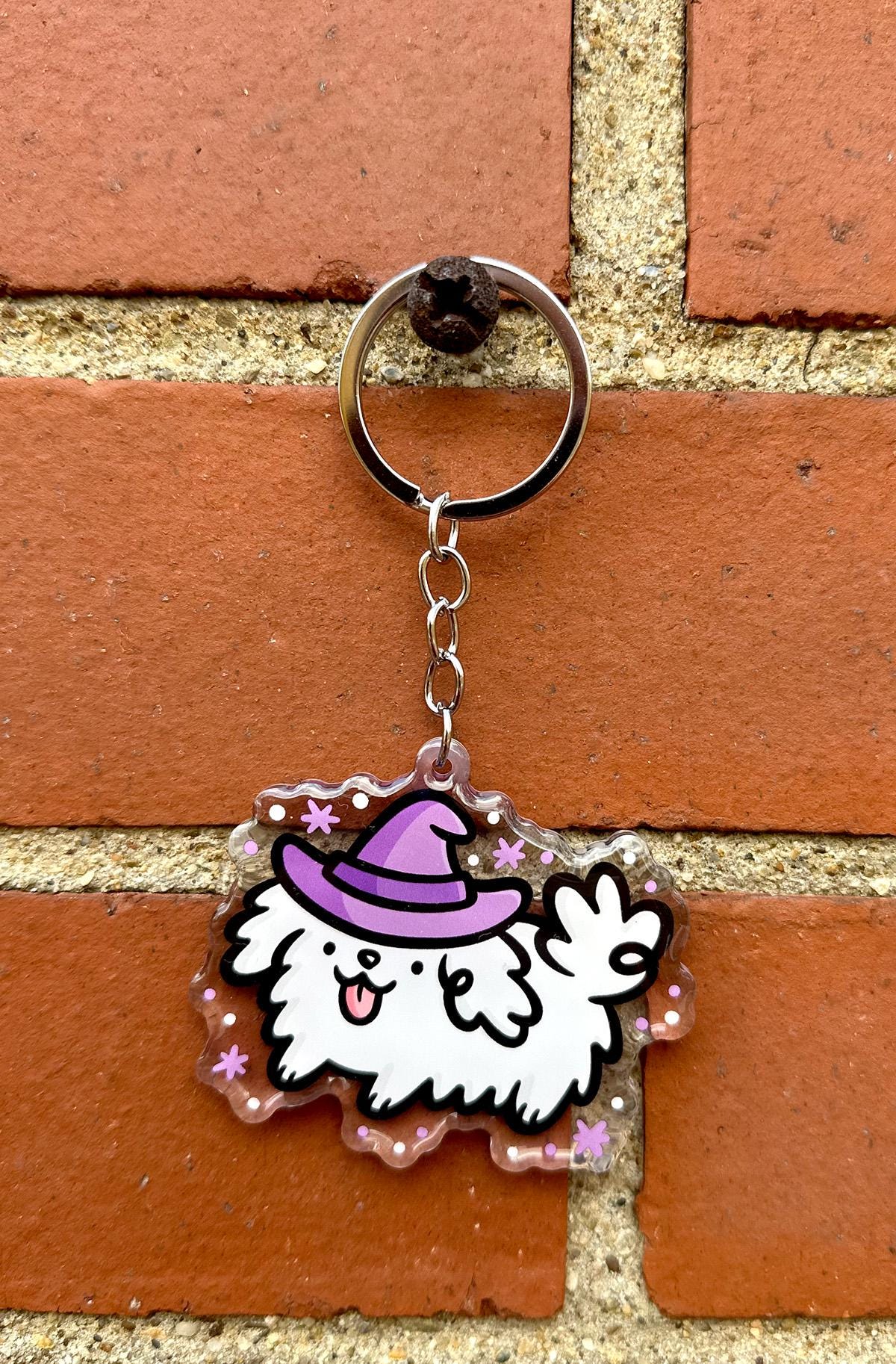 Witch Dog Keychain