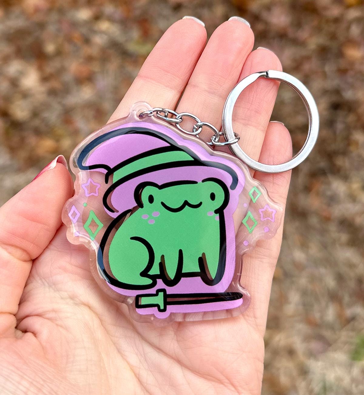 Witch Frog Keychain