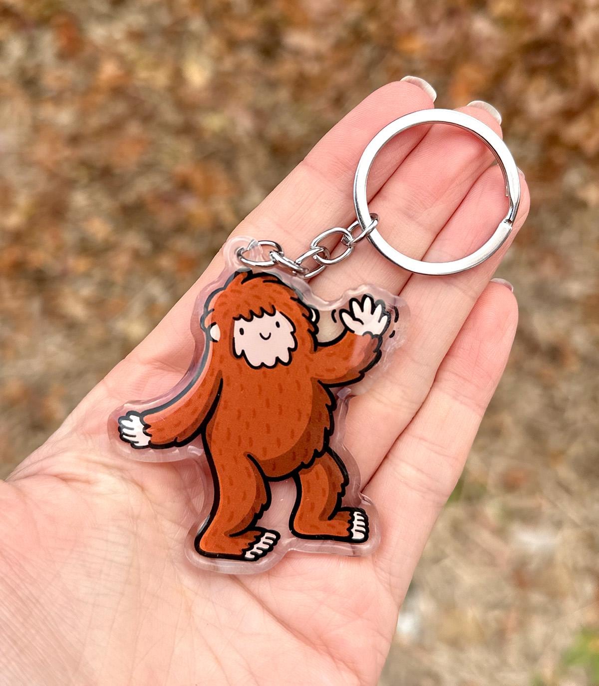 Bigfoot Keychain