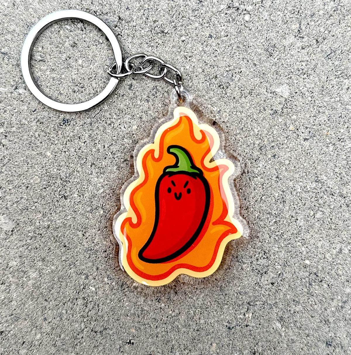 Hot Pepper Keychain