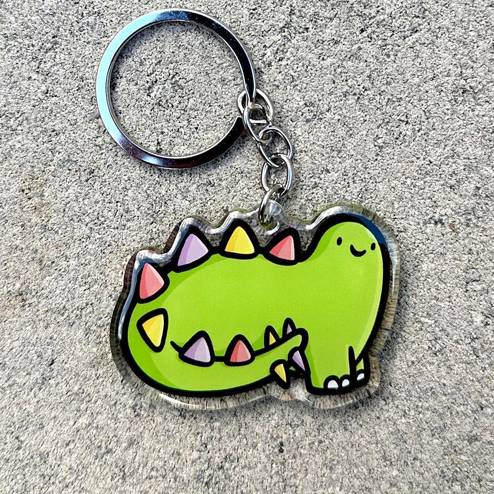 Stegosaurus Keychain