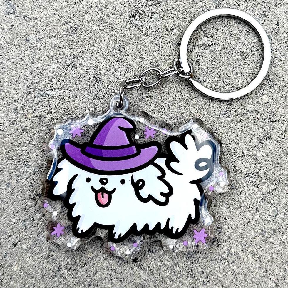 Witch Dog Keychain