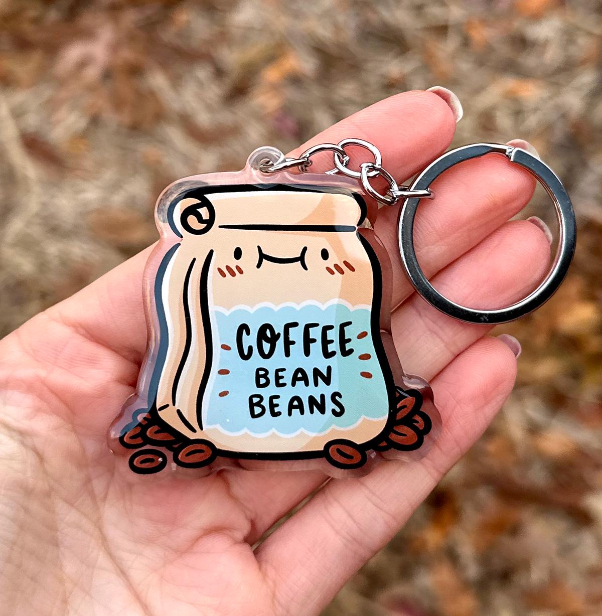 Coffee Beans Keychain