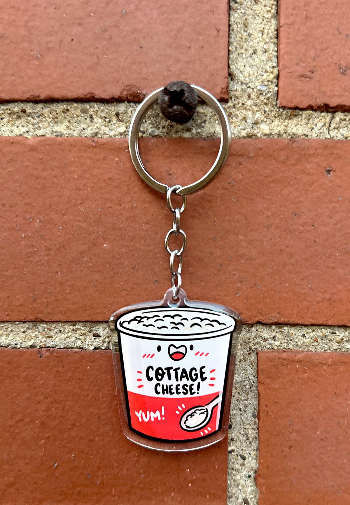 Cottage Cheese Keychain