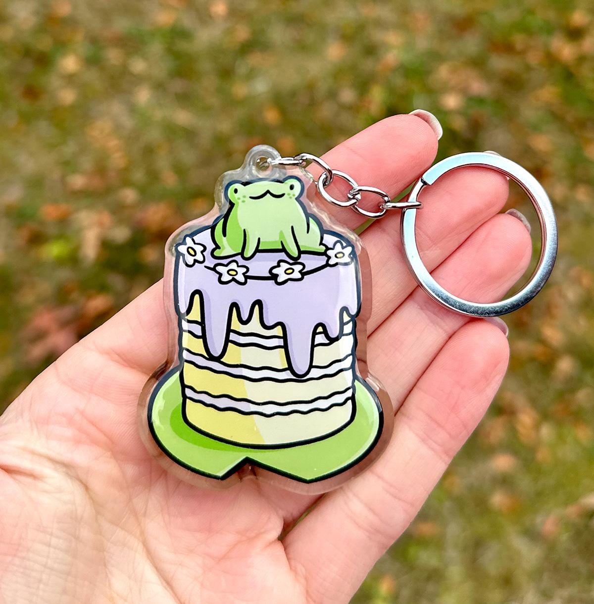 Frog Cake Keychain