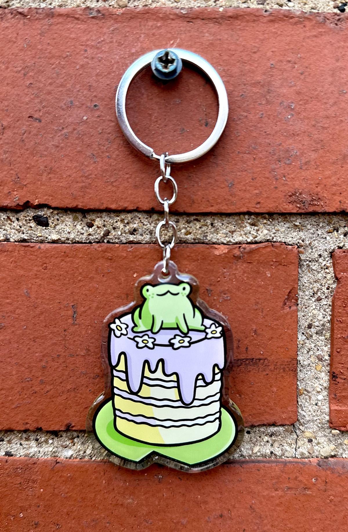 Frog Cake Keychain