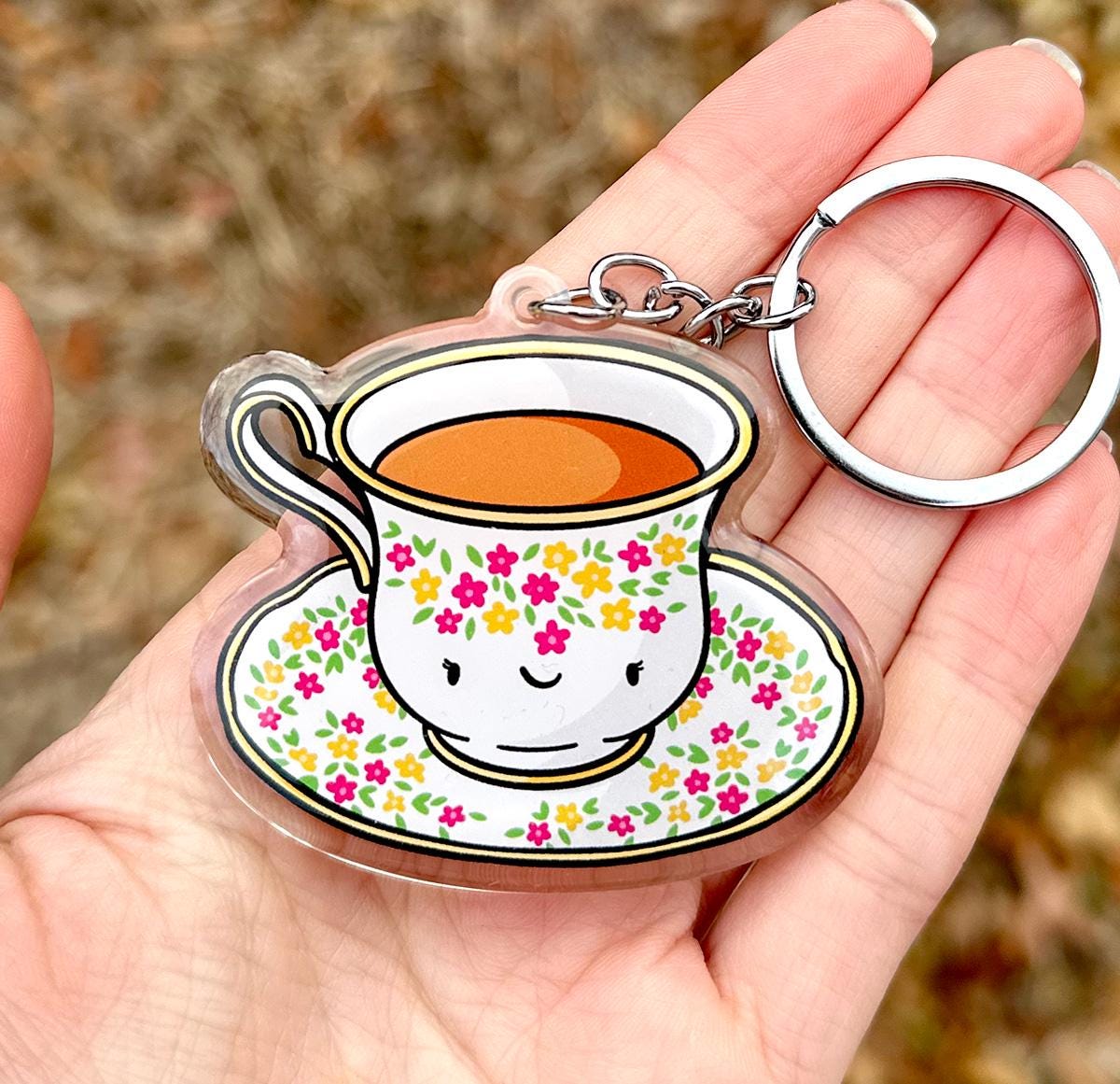 Teacup Keychain