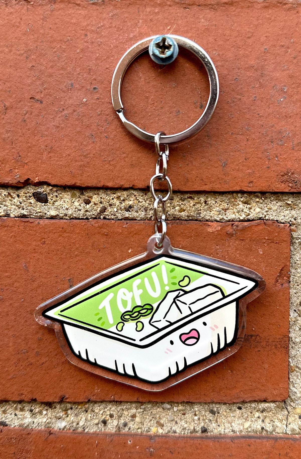 Tofu Keychain